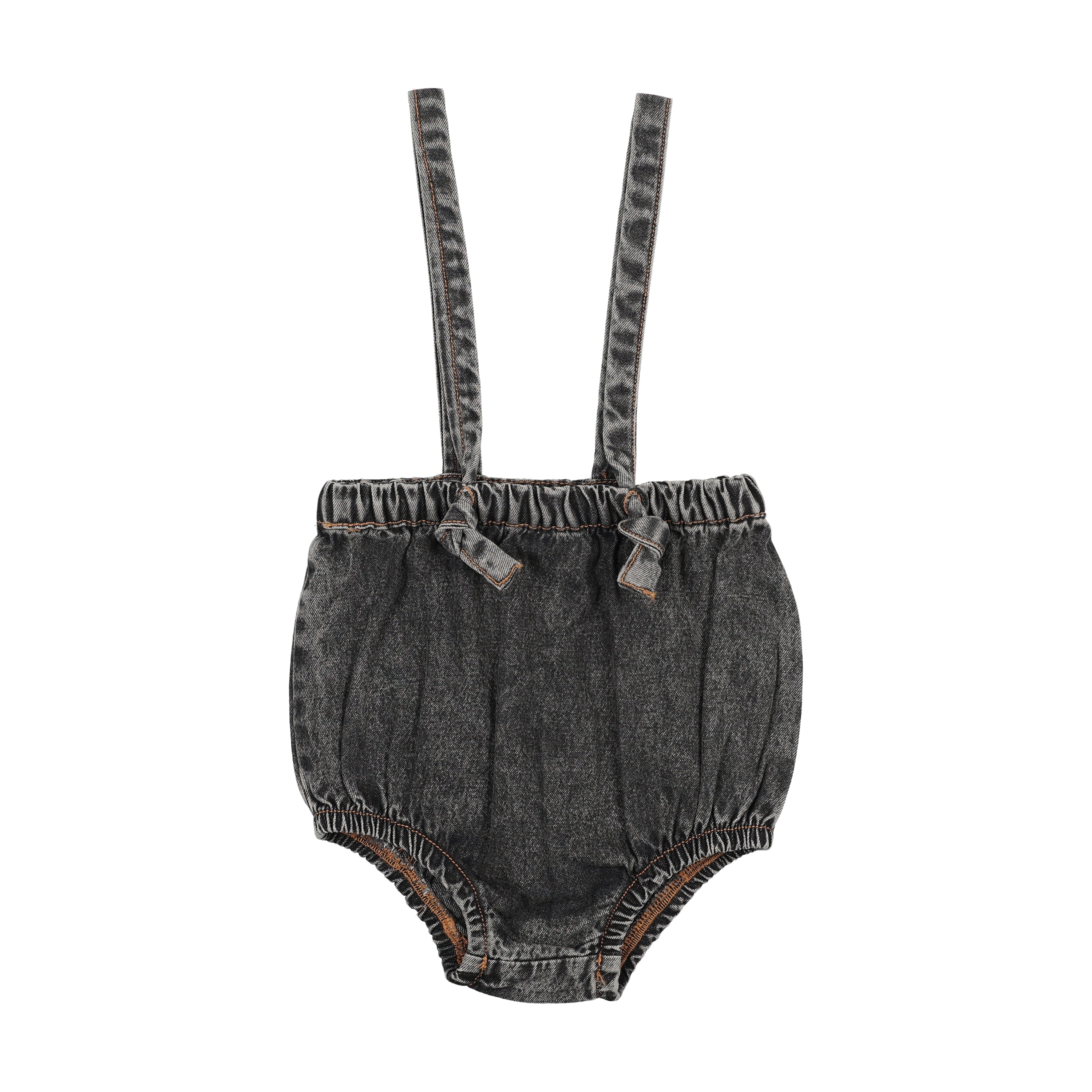 Farren & Me Striped Baby T-shirt And Bloomer Set - Black Denim/Navy Stripes - Image 3