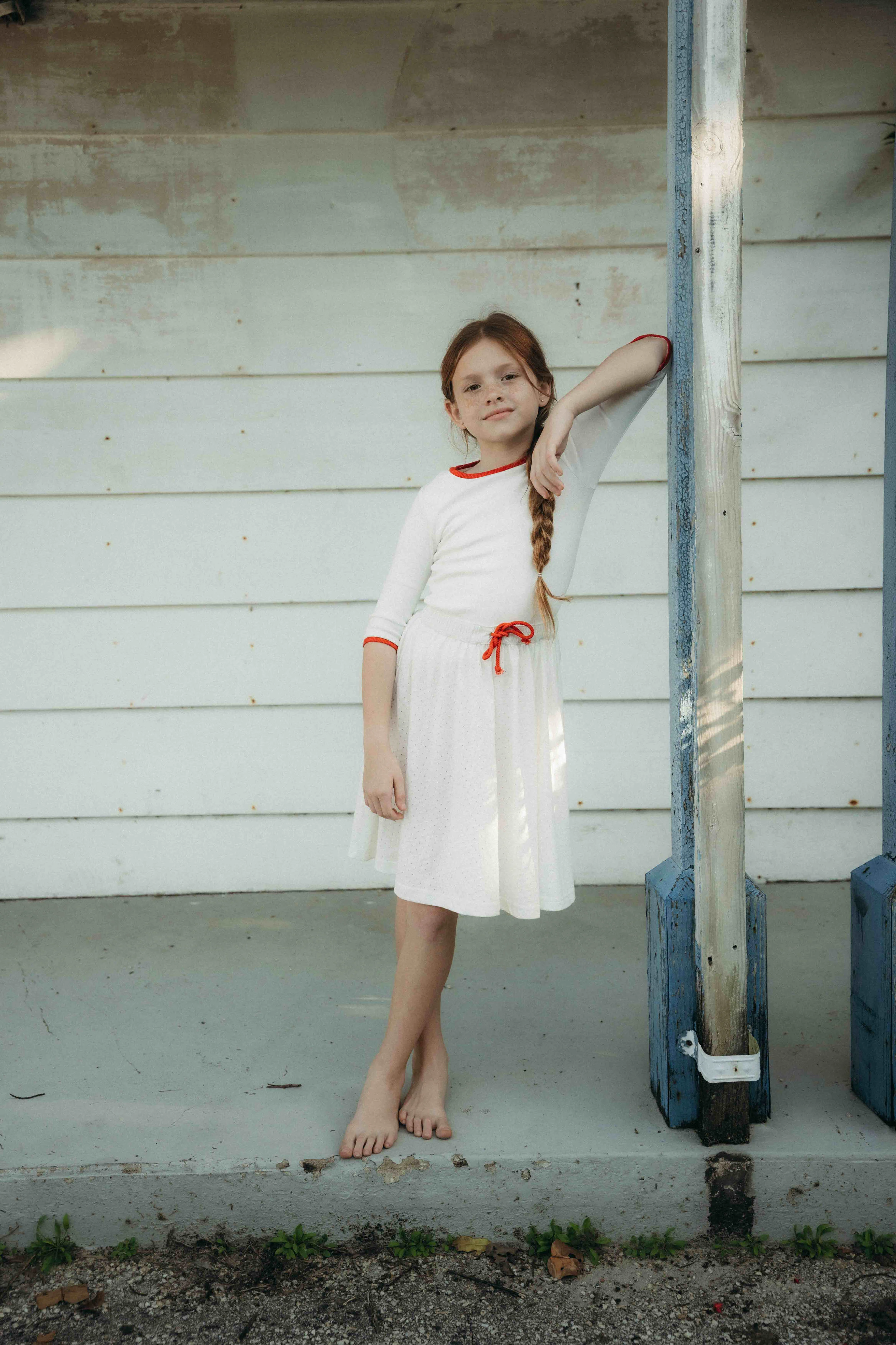 Farren & Me Tennis Mesh Skirt - Ecru - Image 2