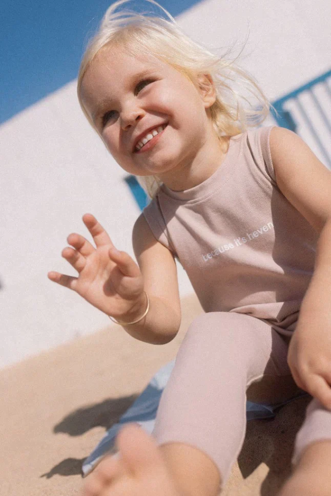 Heven H15 Baby Essentials Ribbed Romper - Pink - Image 2