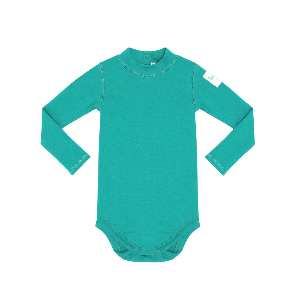 Heven Baby Turtleneck Onesie H52 - Green - Image 2