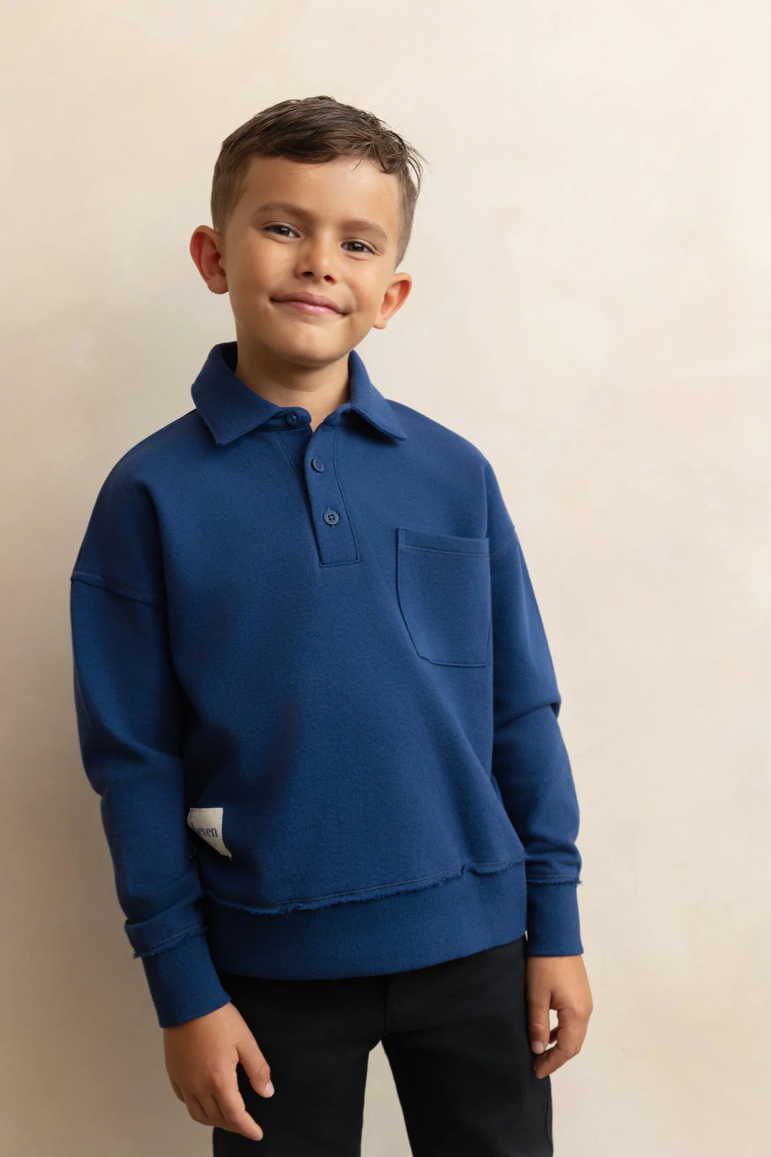 Heven Boys Polo Sweatshirt H41 - Blue