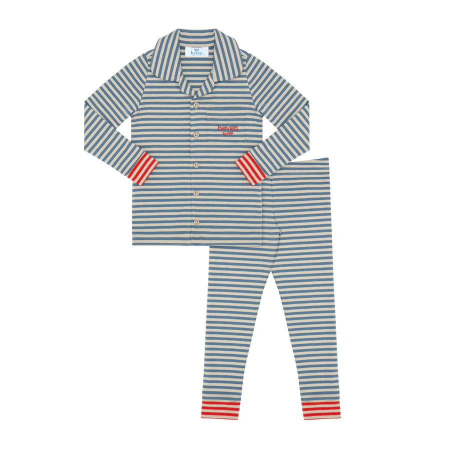 Heven Striped Lounge Pajamas PJ09 - Blue *FINAL SALE*