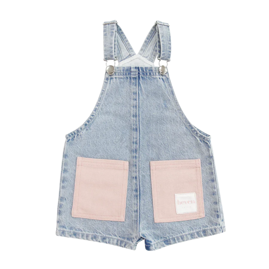 Heven Denim Pocket Overalls H31 - Pink