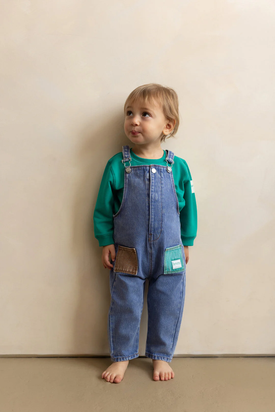 Heven Denim Pocket Overalls H53 - Green - Image 3
