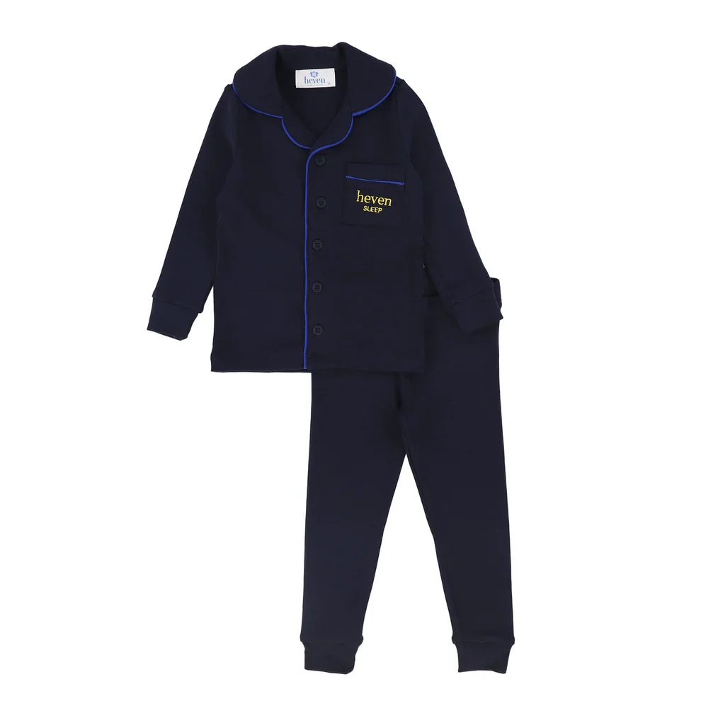 Heven Lounge Pajamas PJ11 - Navy - Image 2