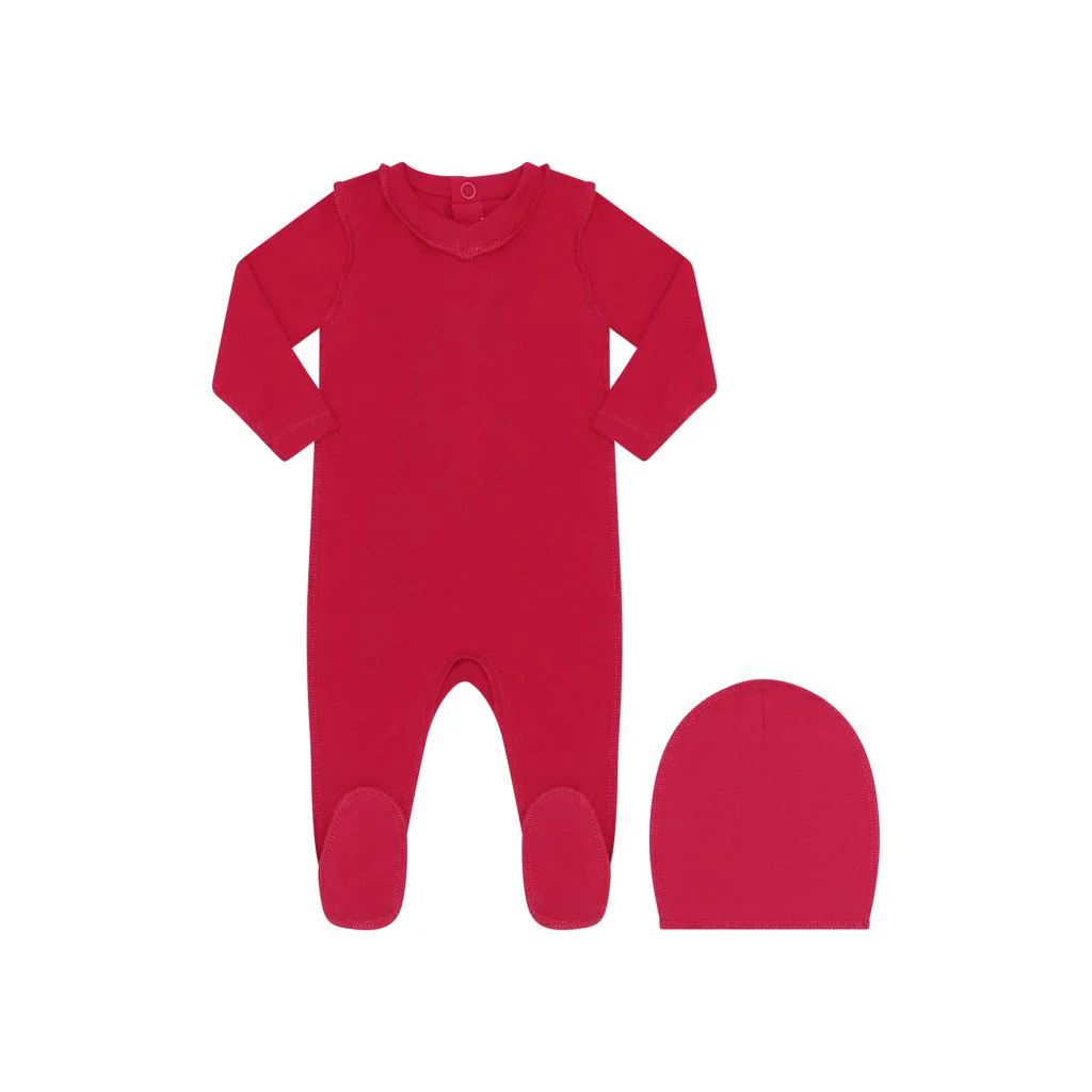 Parni Hot Pink Footie & Beanie