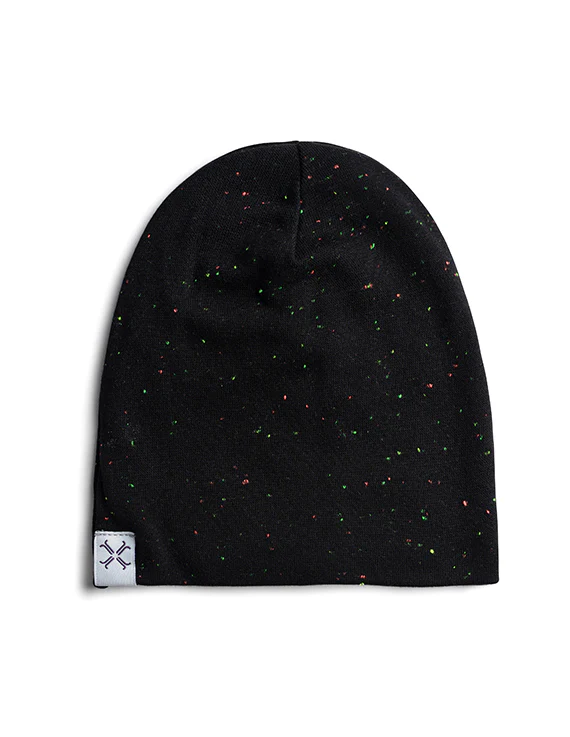 Jacqueline & Jac Speckled Knit Beanie Black