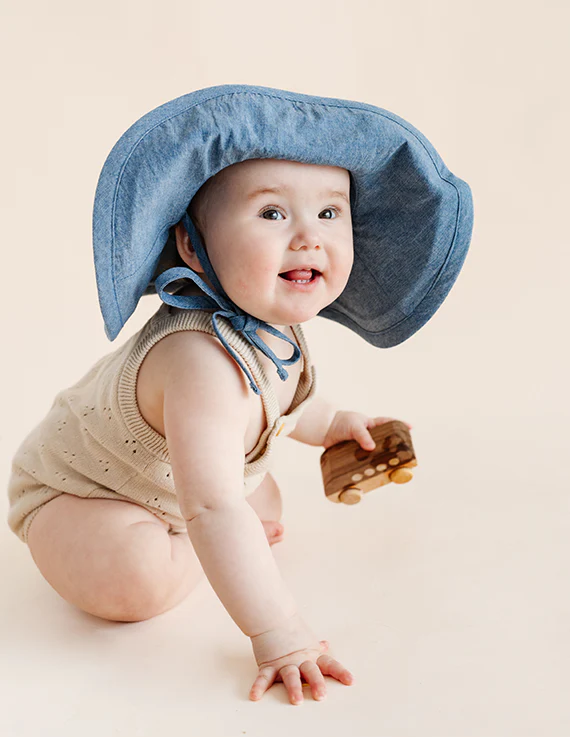 Jacqueline & Jac Sun Hat - Denim - Image 3