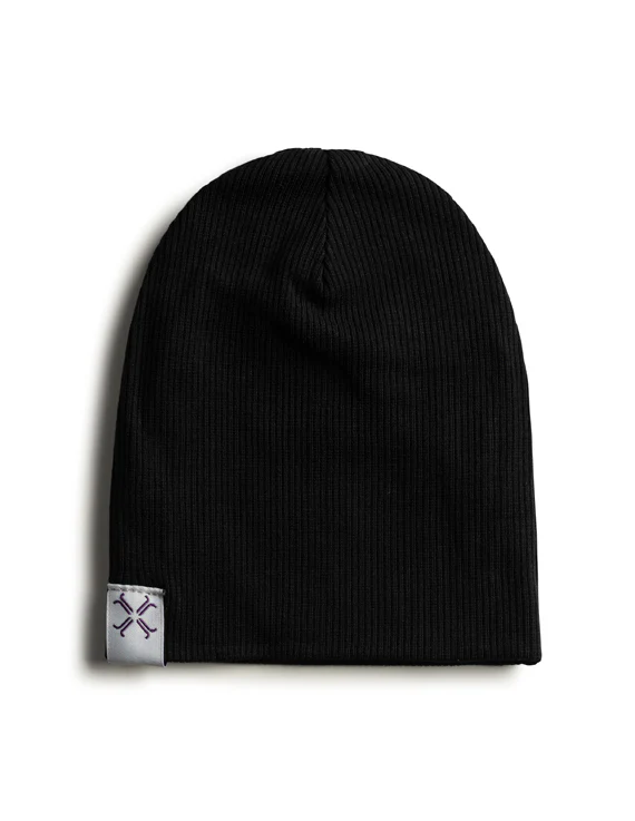 Jacqueline & Jack Ribbed Beanie - Black