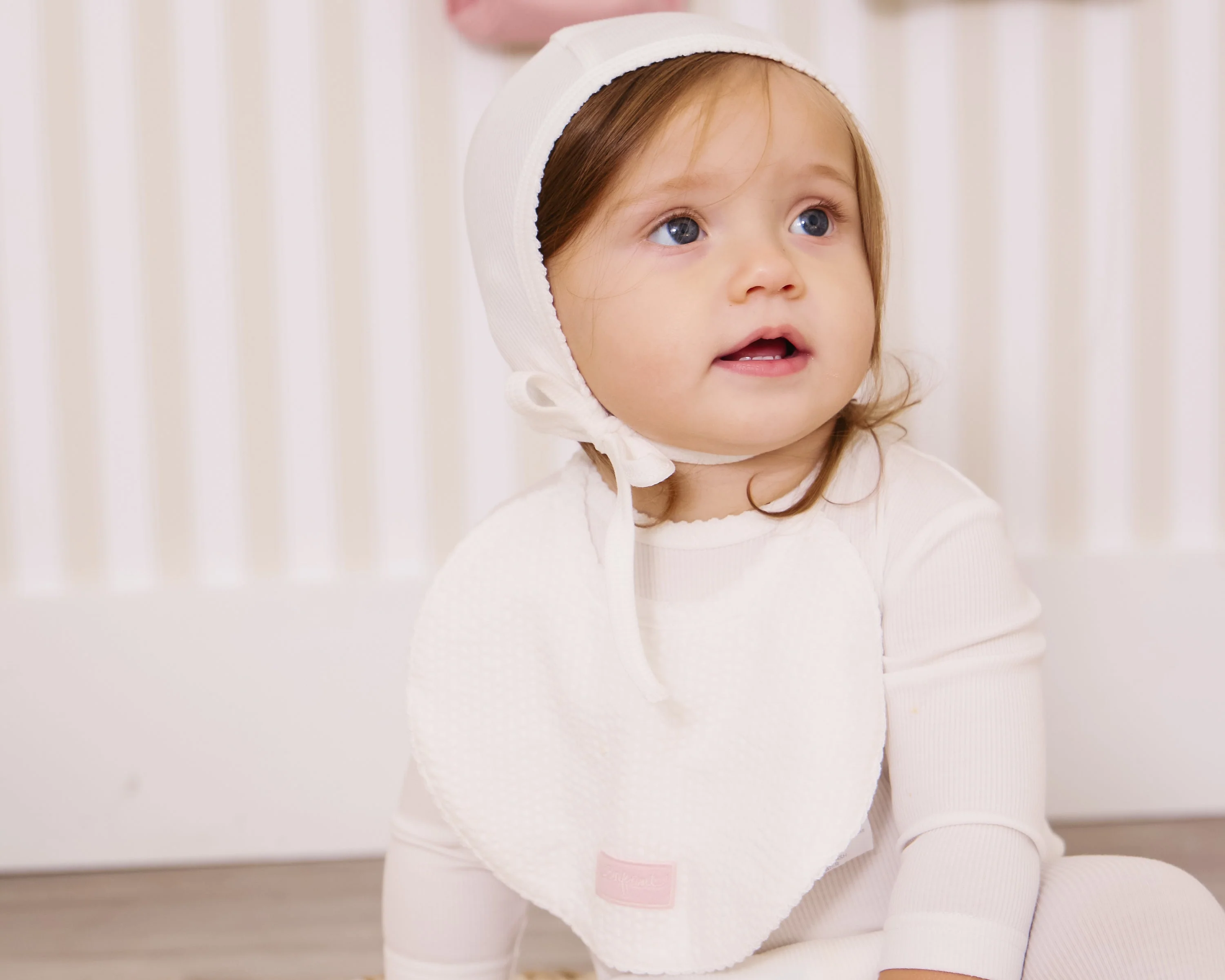 Kipp Baby Enfant Rib Layette Set - White/Pink - Image 2