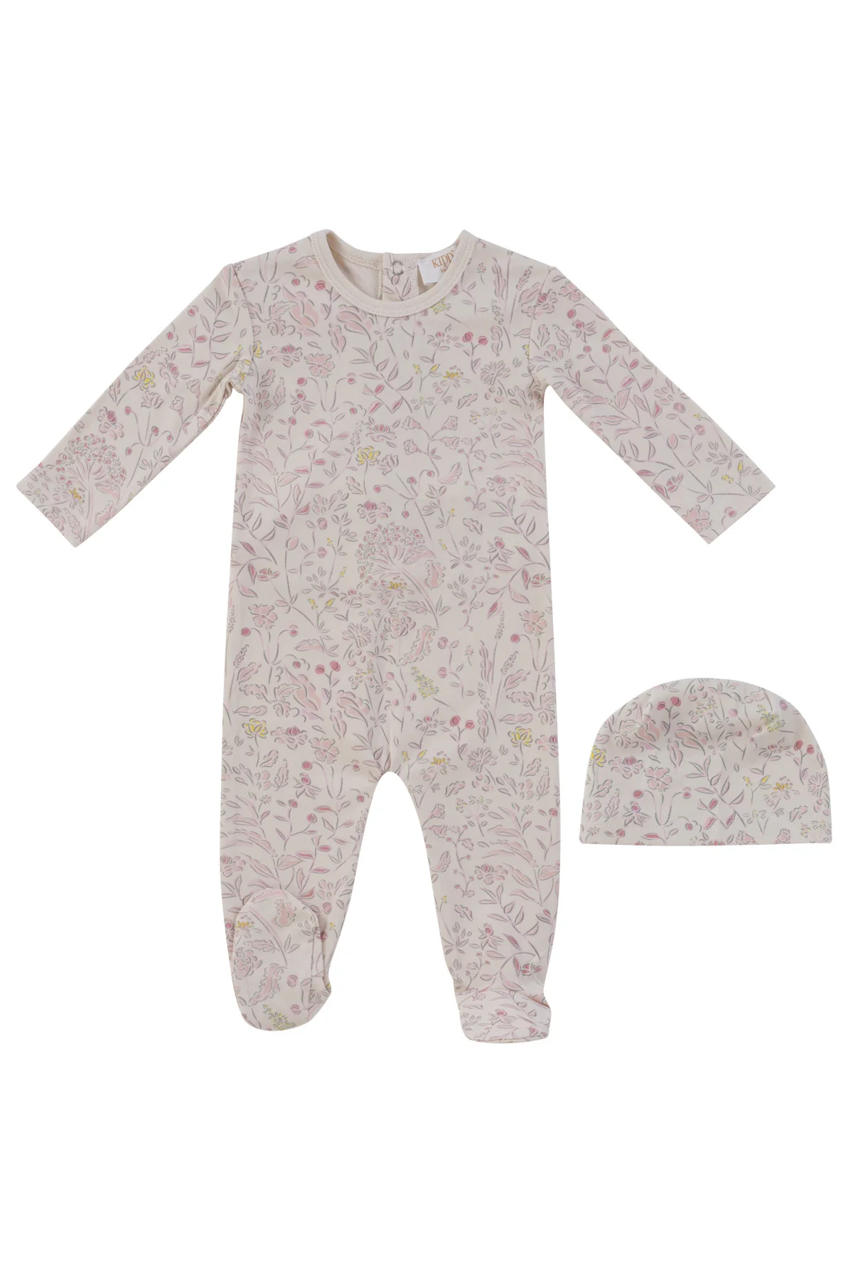 Kipp Baby Sprout Footie And Hat - Pink