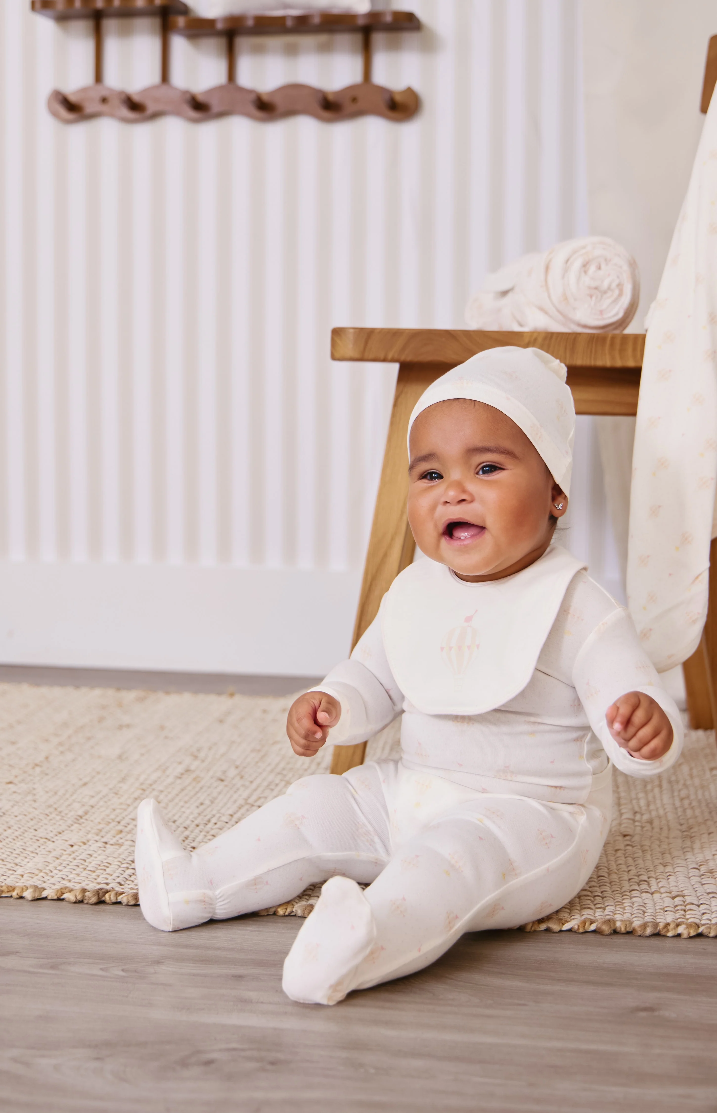 Kipp Baby Up & Away Footie And Hat - Pink - Image 2