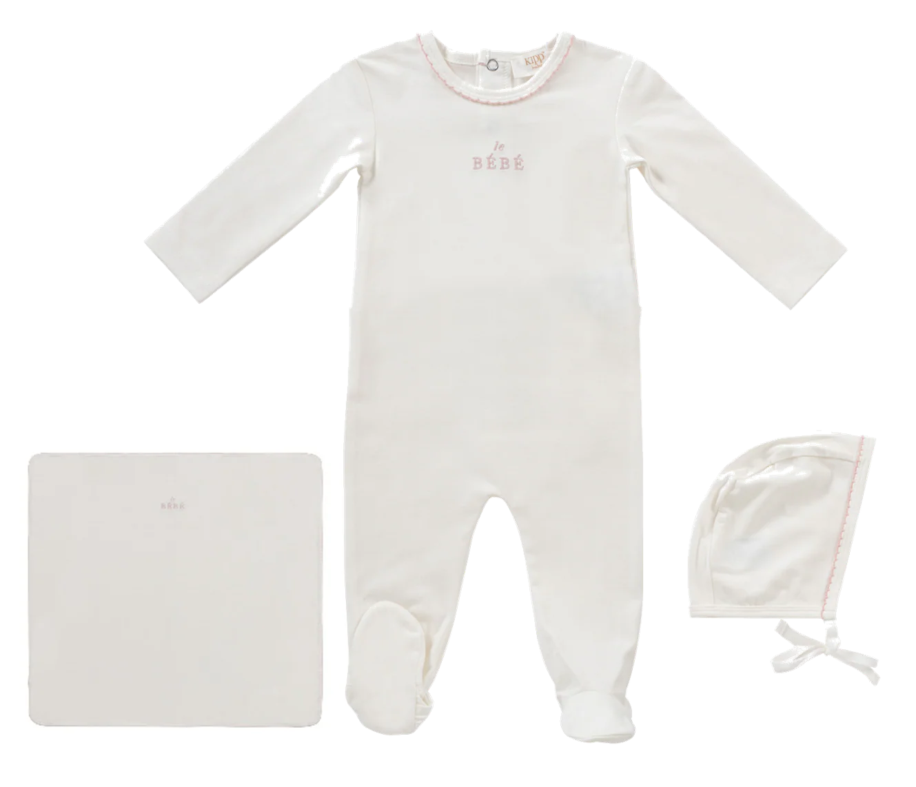 Kipp Bebe 3PC Layette Set - Pink