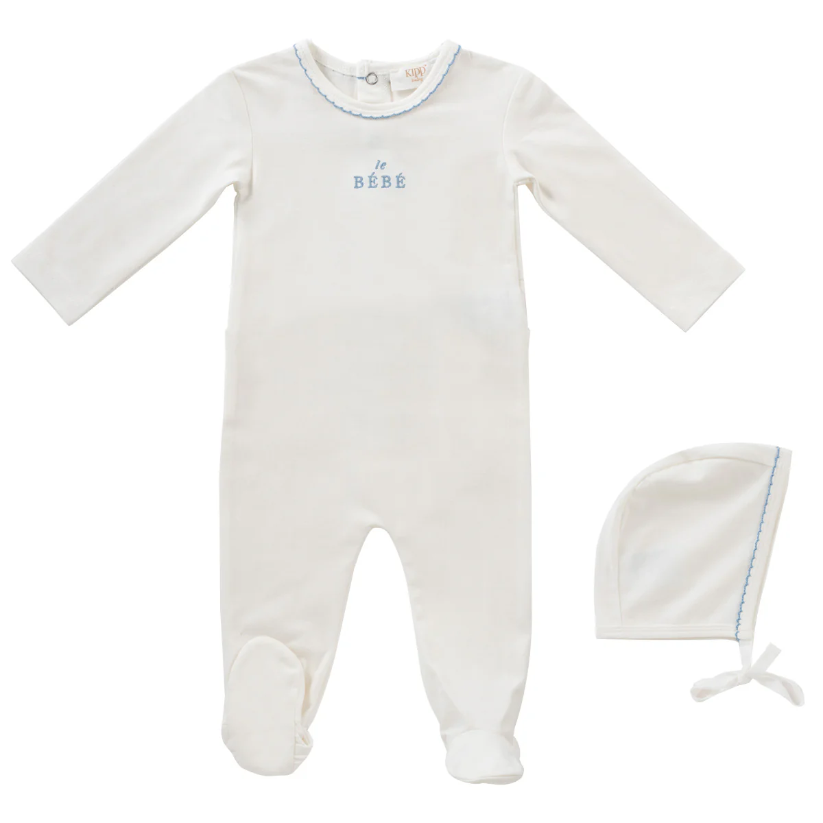 Kipp Bebe Romper & Bonnet Set - Blue