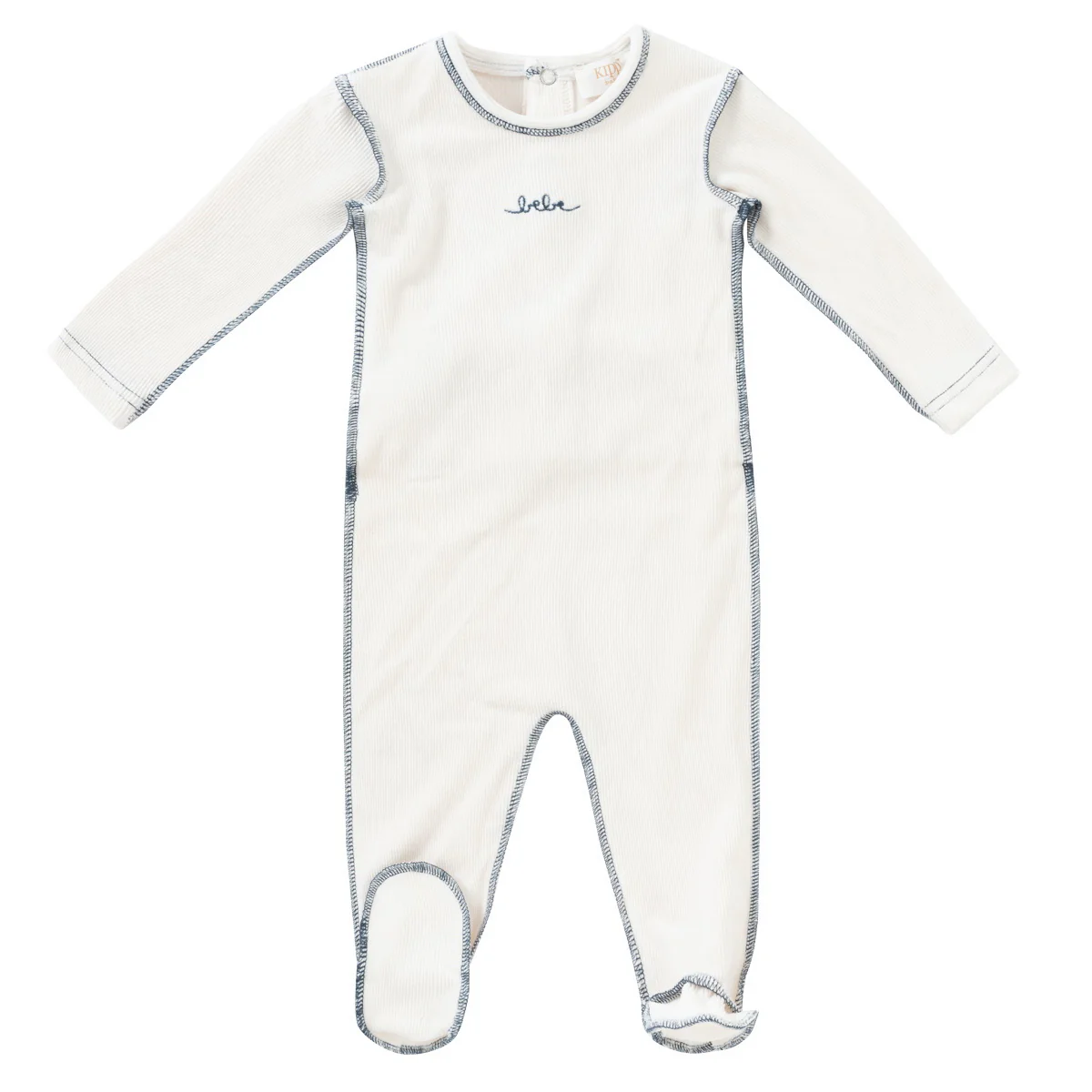 Kipp Edge Stitch Romper- Navy