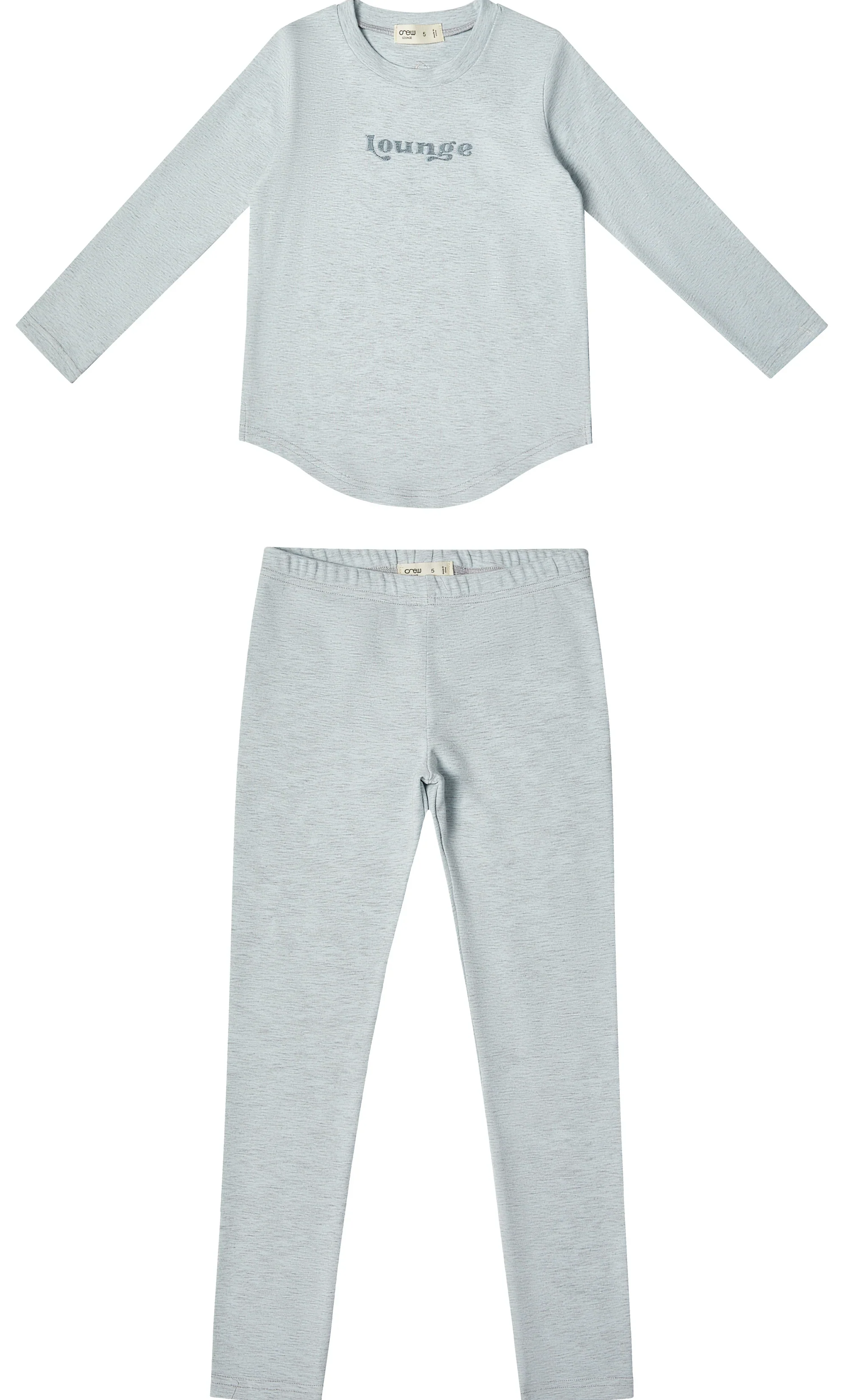 Crew Kids Heathered Set - Blue