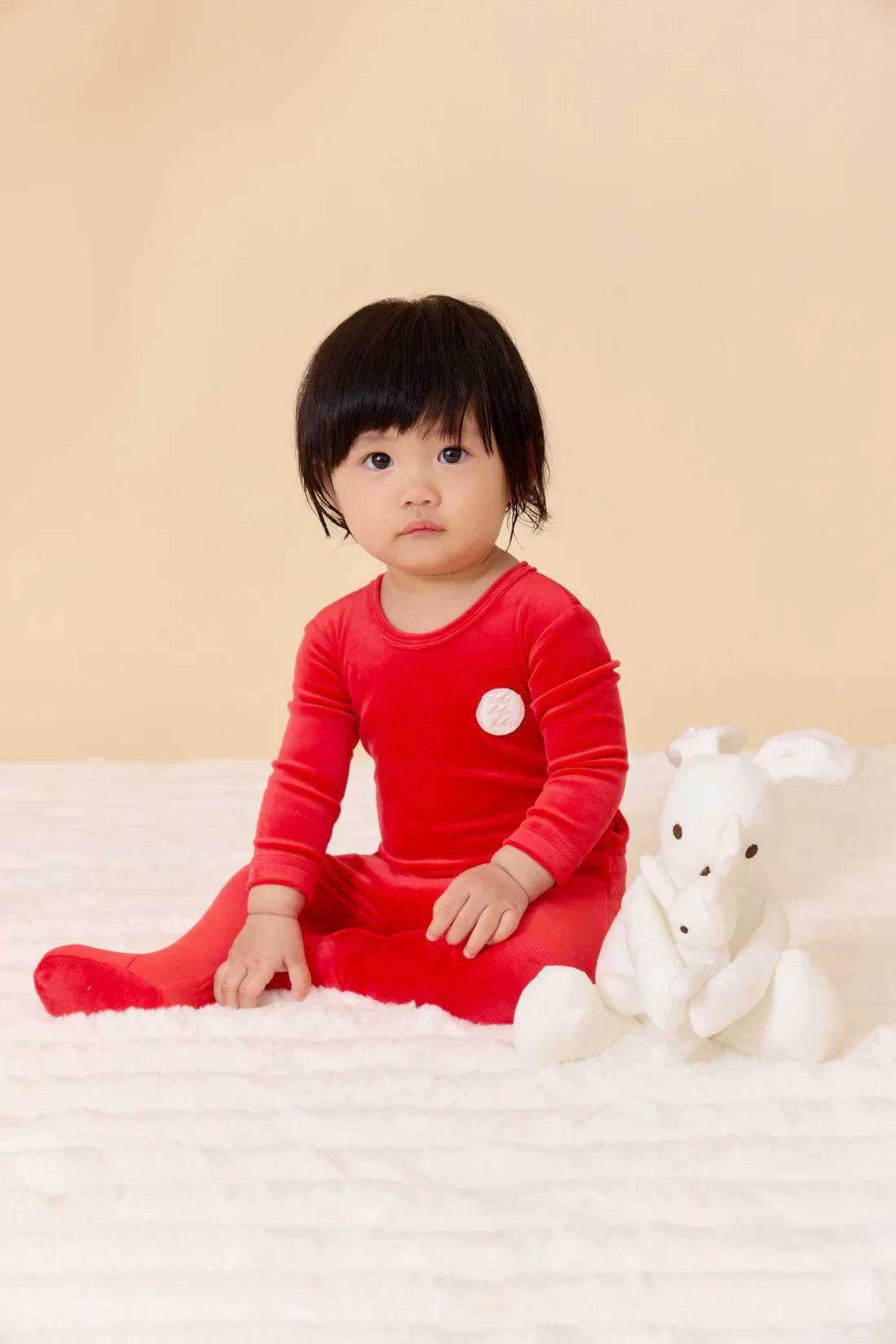 Kipp Trio Bebe Footie - Coral - Image 2