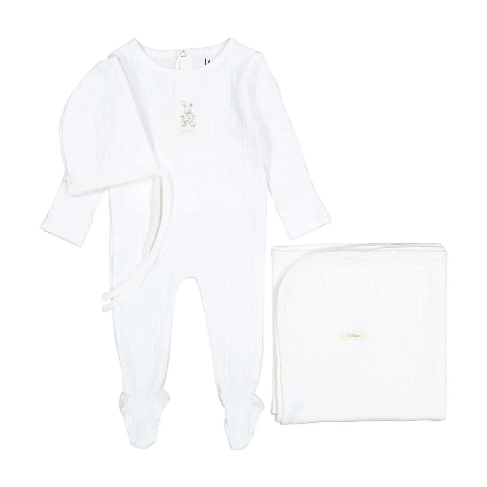 Ladida Cotton Bunny Layette Set - Sand