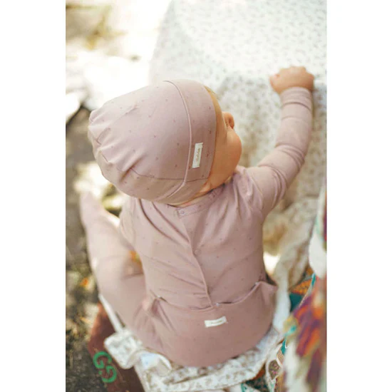 Ladida Pink Heart Footie & Hat Set - Image 3
