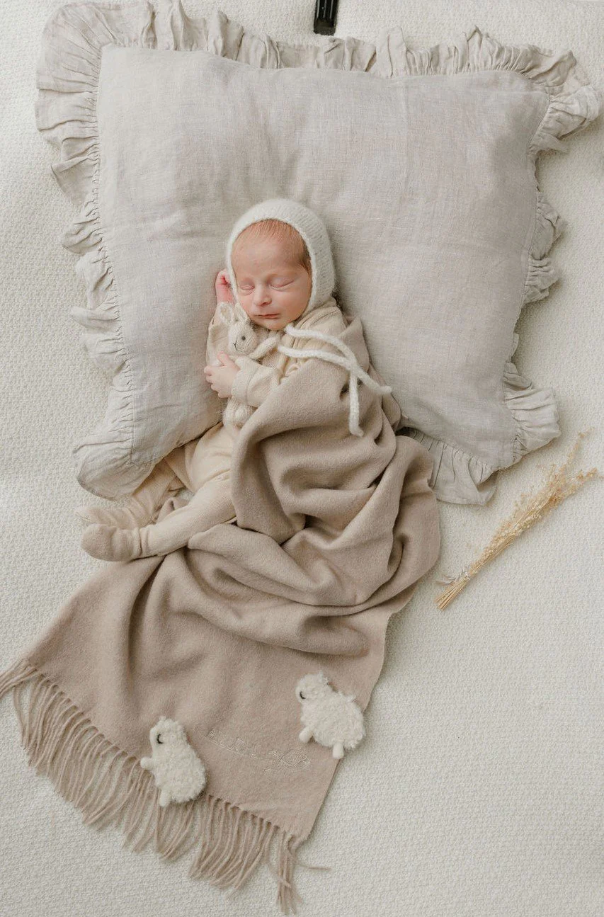 Lambswool Blanket - Taupe - Image 2