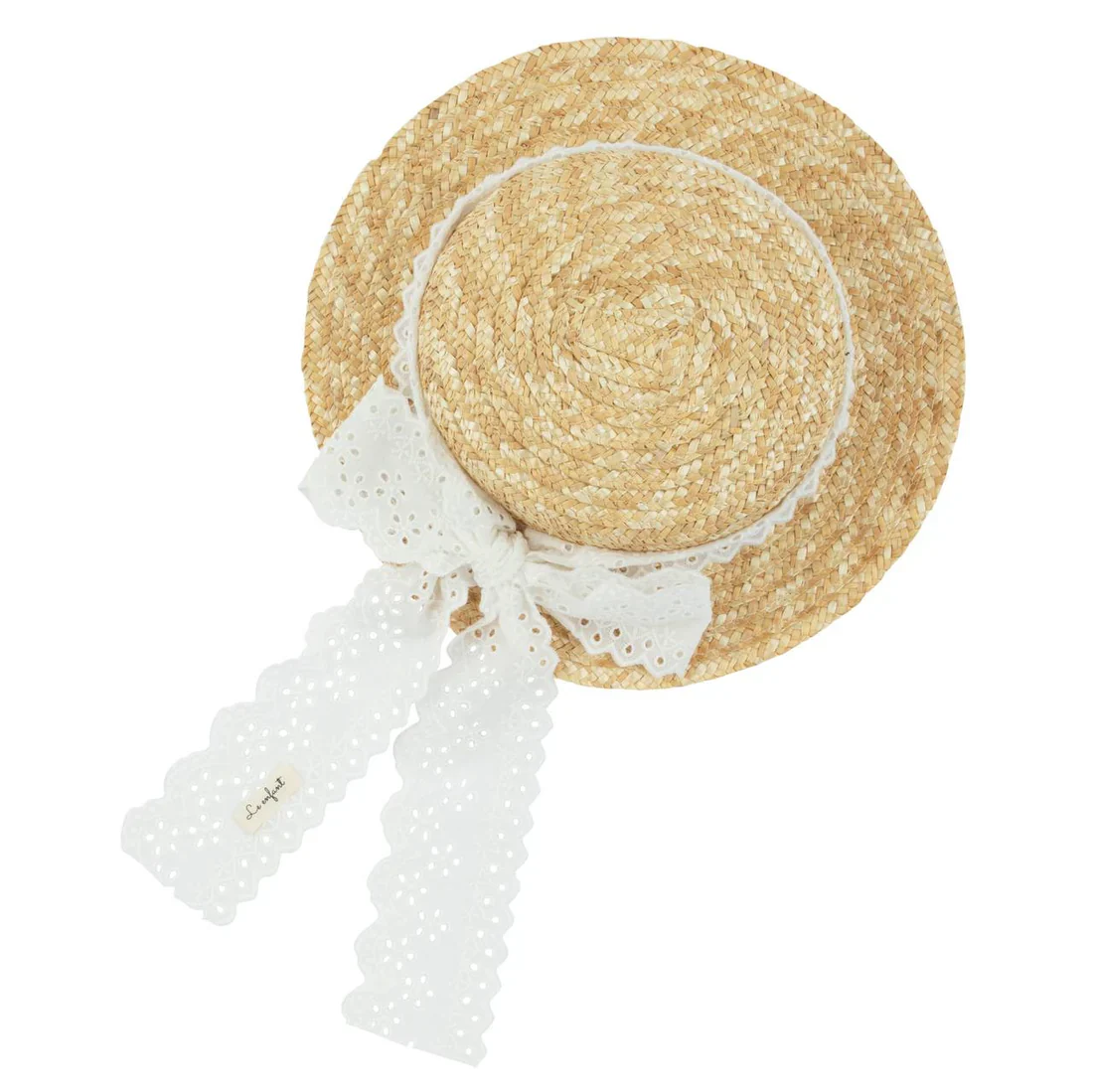 Le Enfant Garden Straw Hat - White