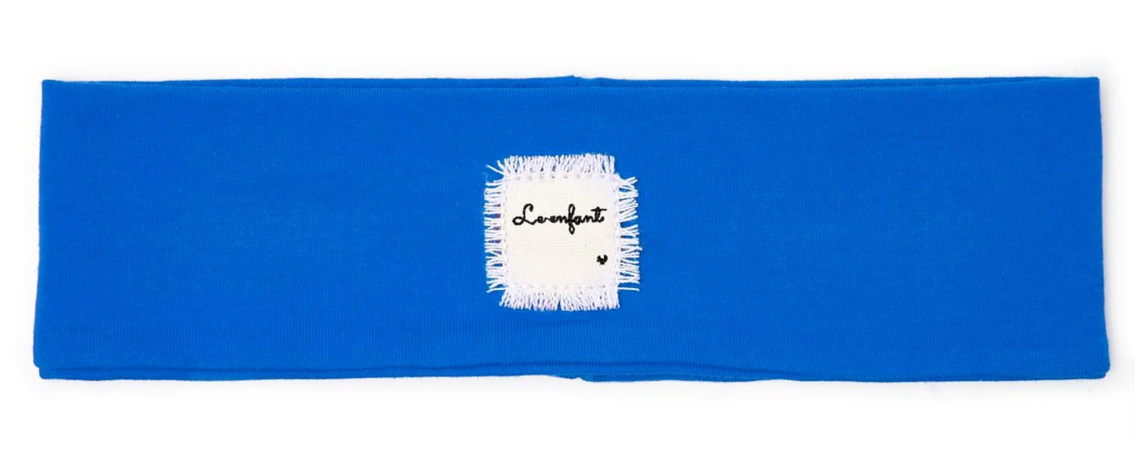 Le Enfant Raw Edge Logo Sweatband BLUE
