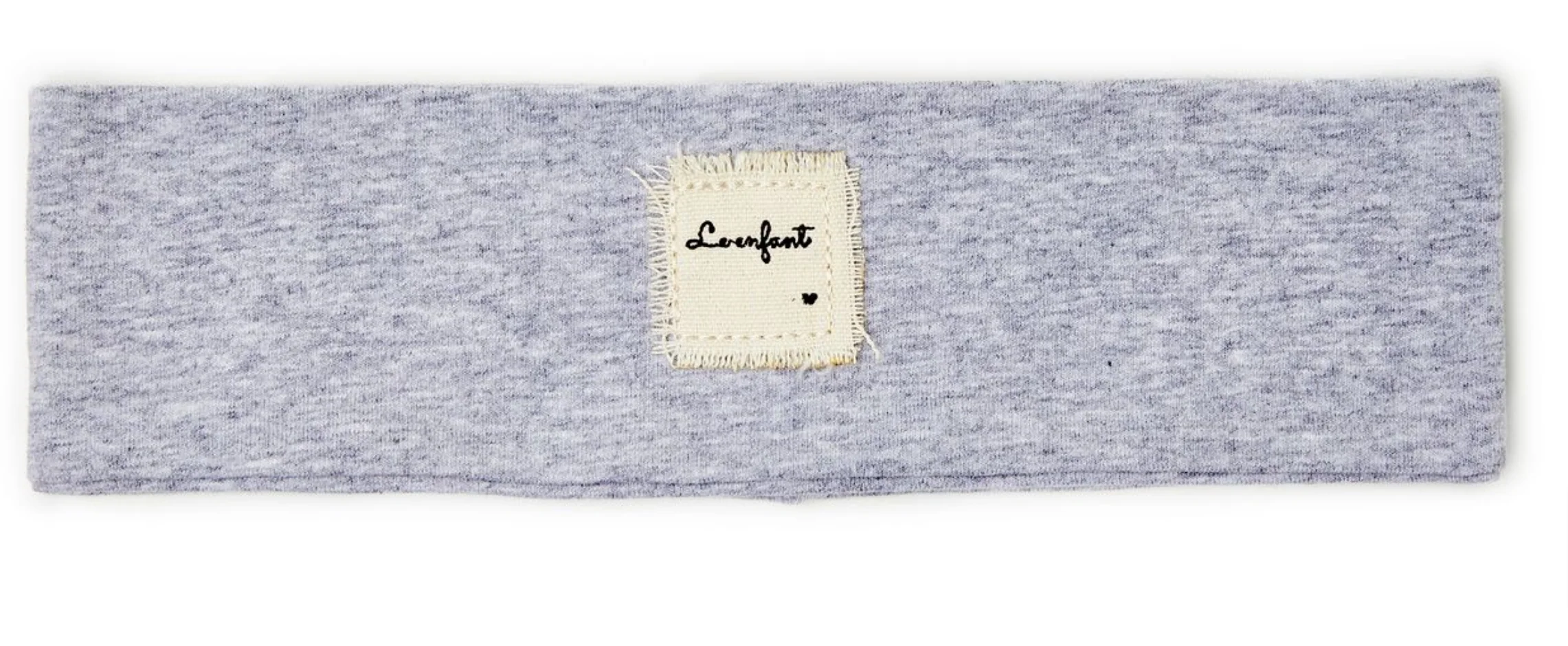 Le Enfant Raw Edge Logo Sweatband Grey