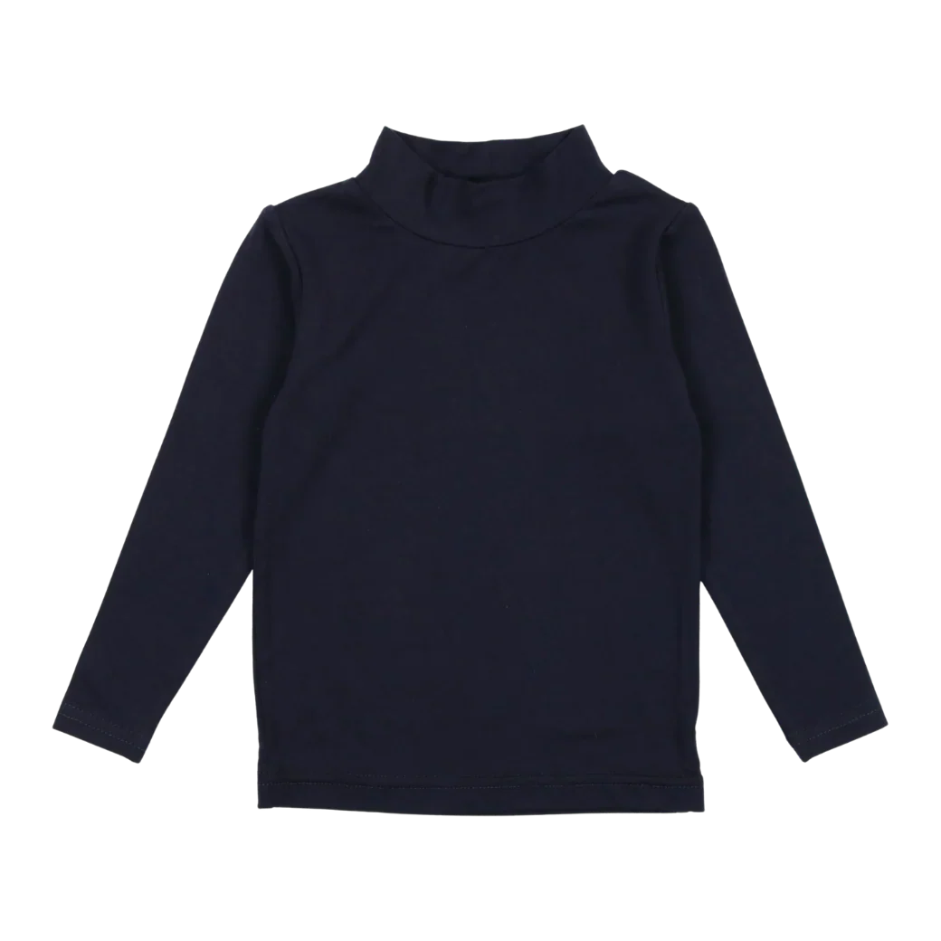 Lil legs Bamboo Mock Neck - Navy