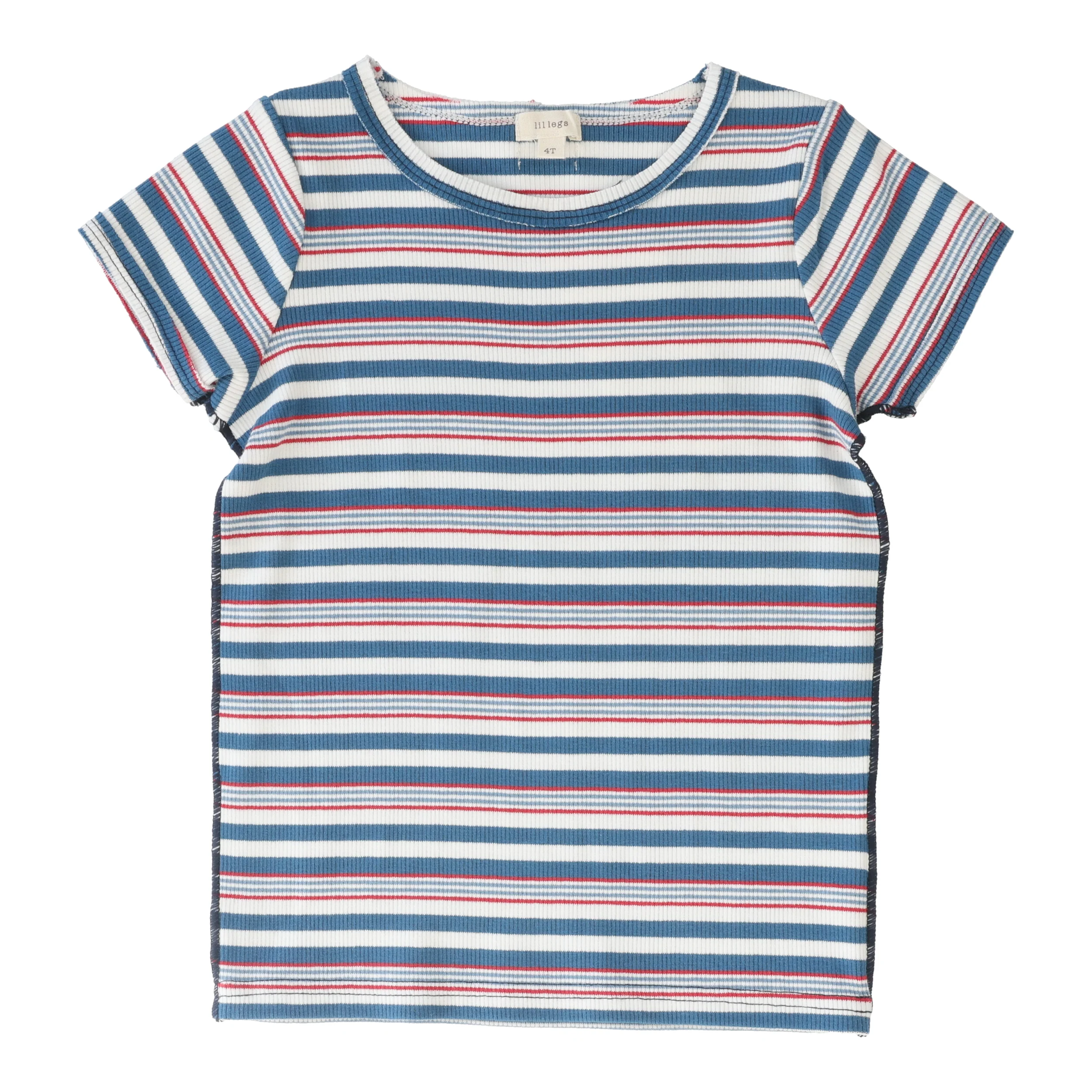Lil Legs Basic Girl Tee Short Sleeve - Multistripe