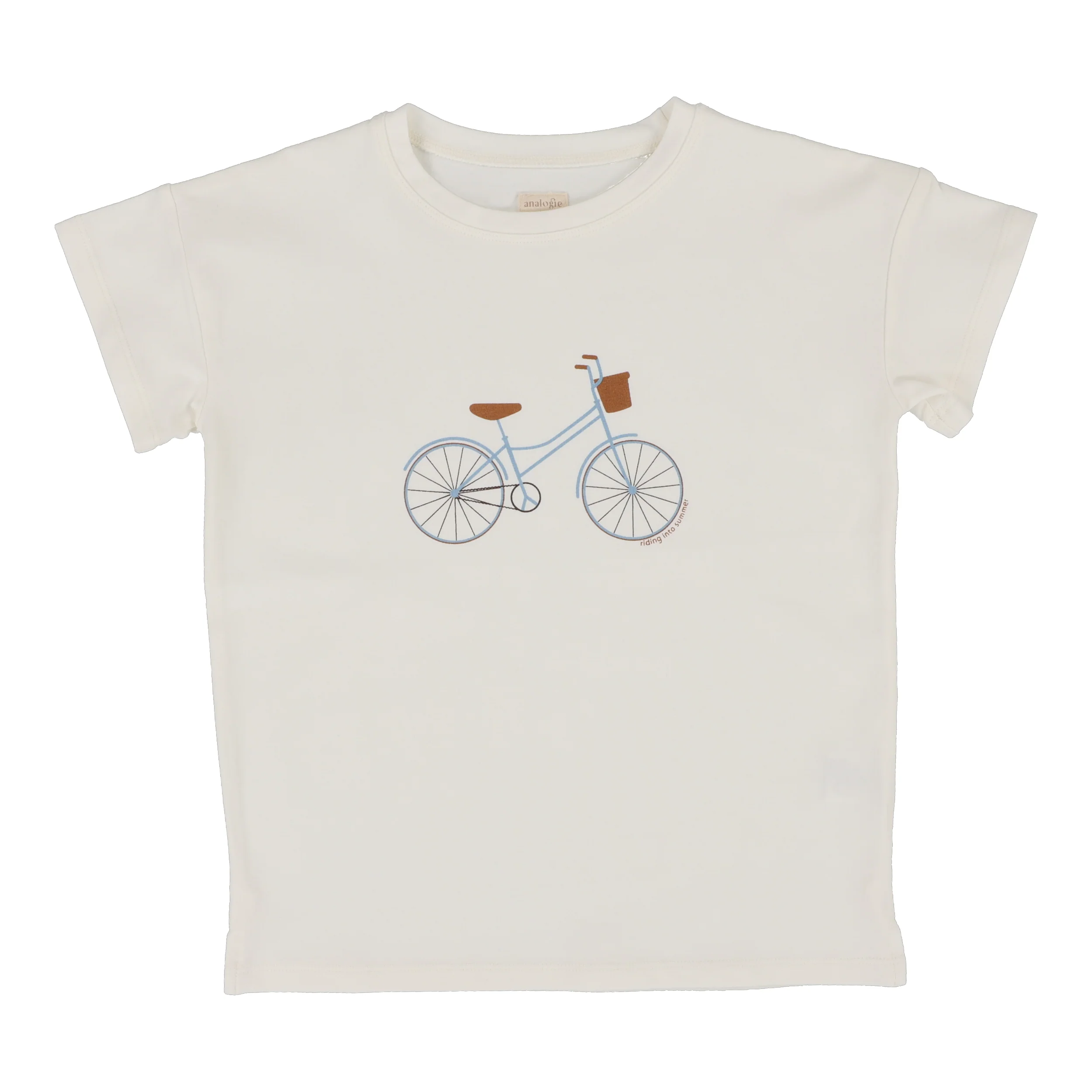 Lil Legs Bike Boys Tee - White