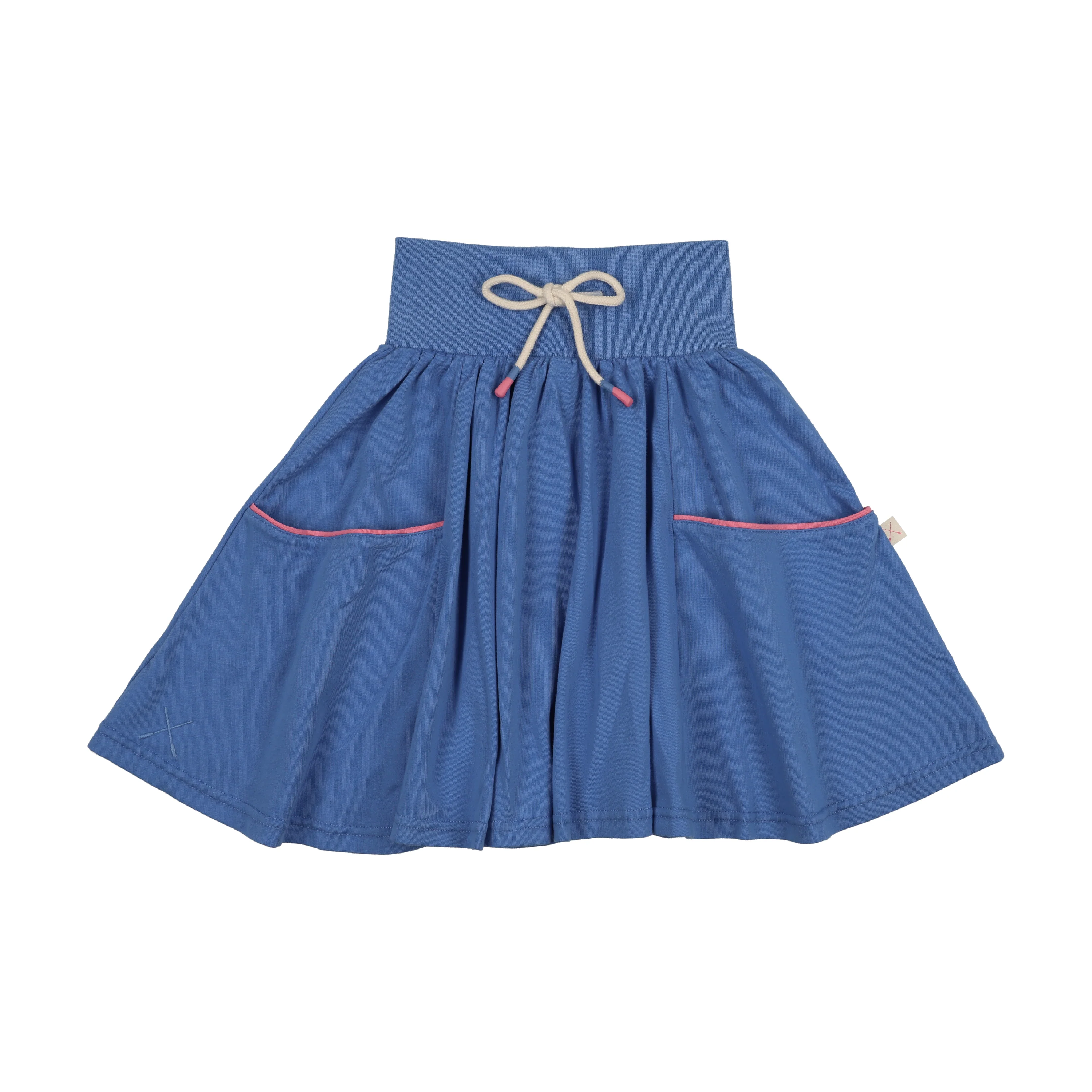 Lil Legs Boating Crew Pocket Skirt - Fresh Blue