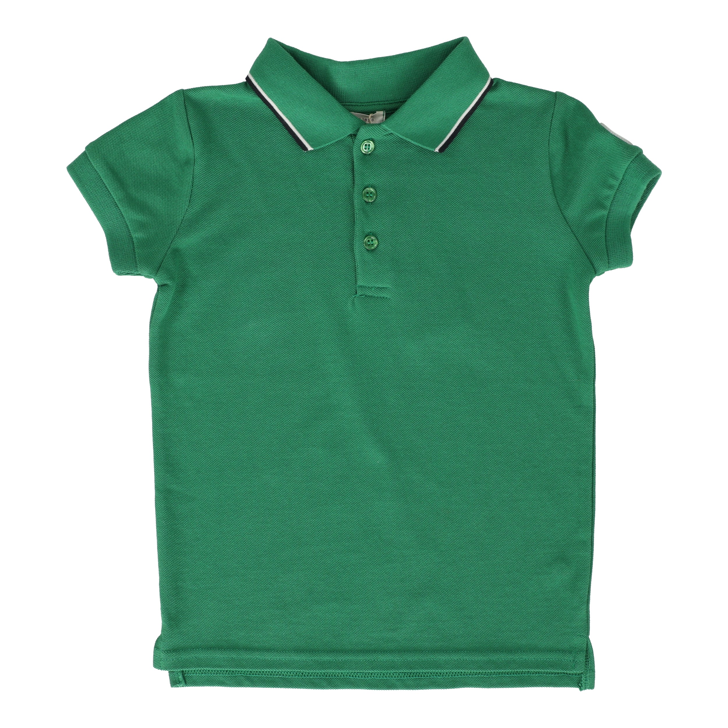 Lil Legs Boys Double Stripe Polo - Bright Green