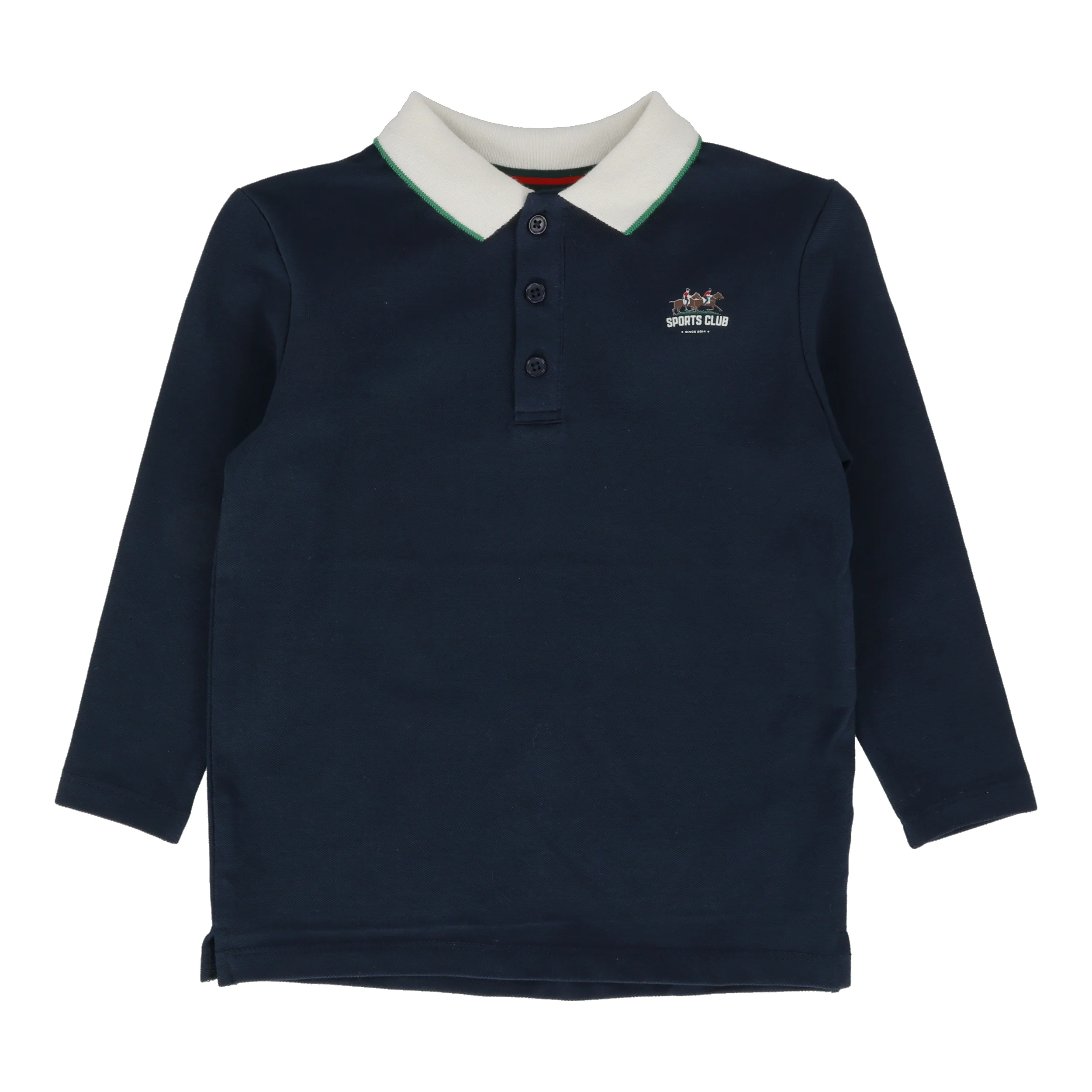 Lil Legs Boys Polo Long Sleeve - Navy