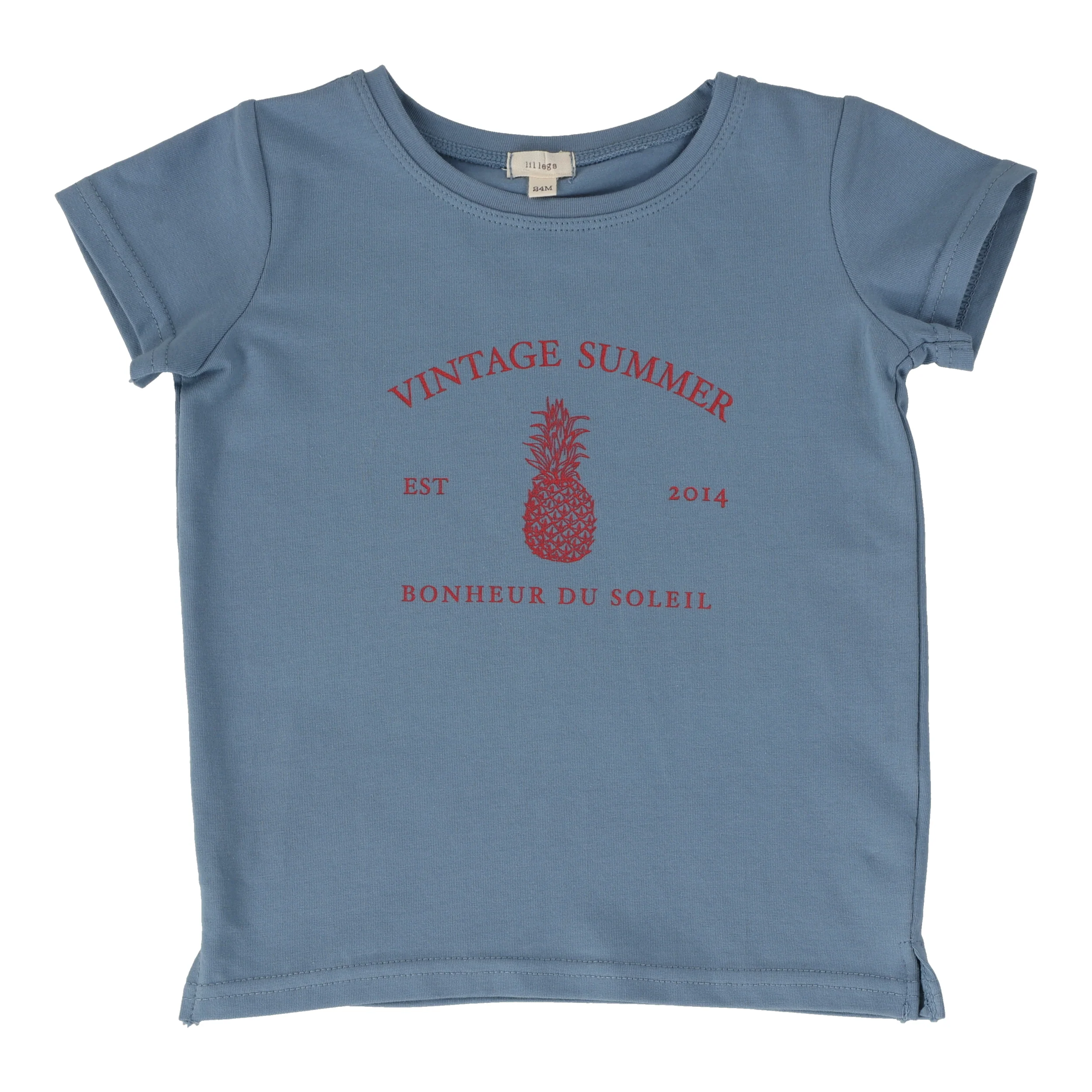 Lil Legs Boys Print Tee Short Sleeve - Blue