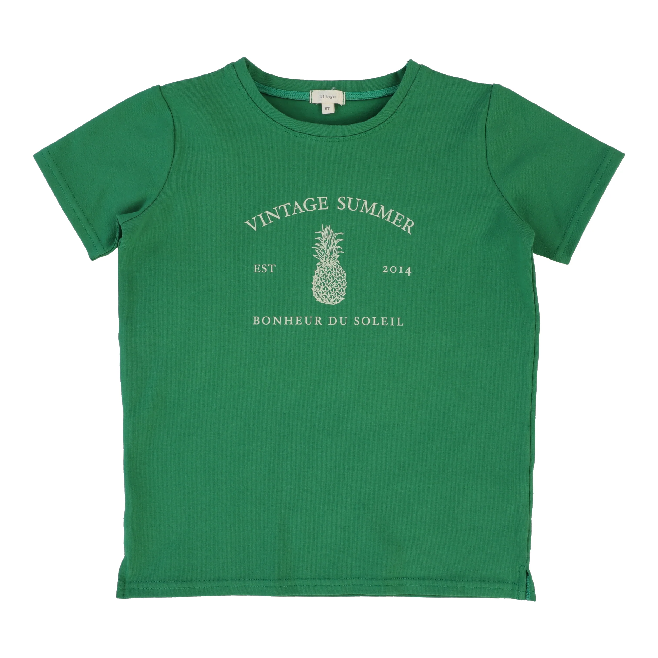 Lil Legs Boys Print Tee Short Sleeve - Green