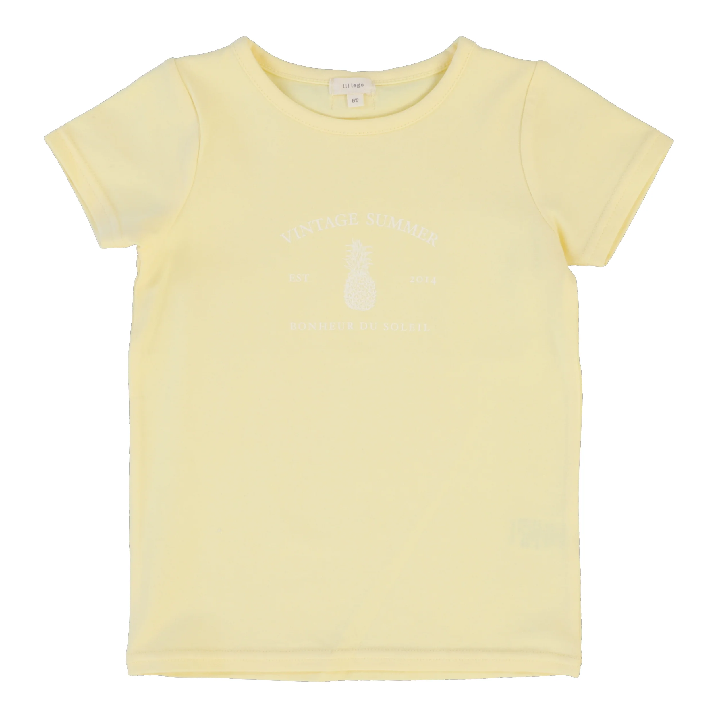 Lil Legs Boys Print Tee Short Sleeve - Yellow