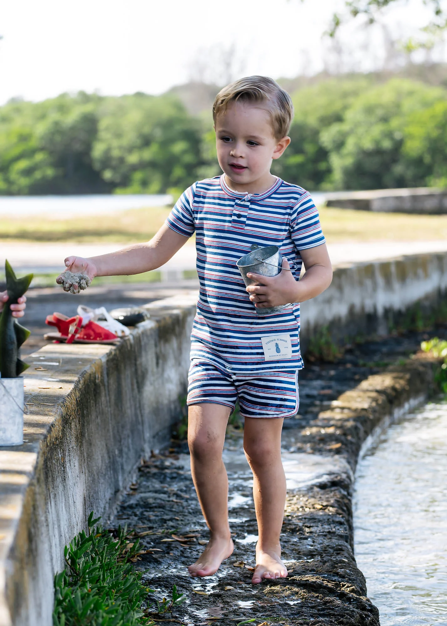 Lil Legs Boys Shorts - Multistripe - Image 2