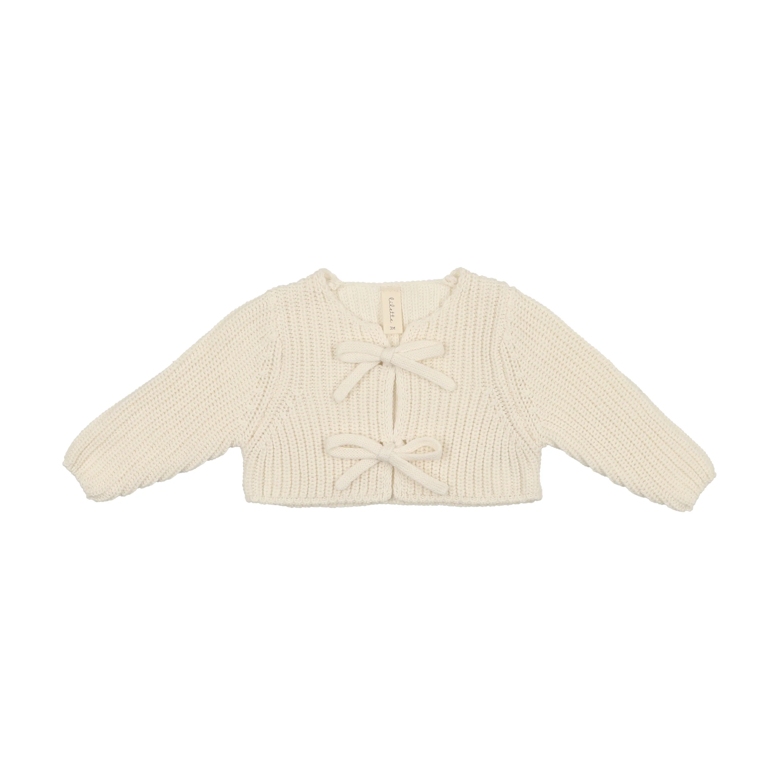 Lil Legs Chunky Knit Shrug Cream Girl