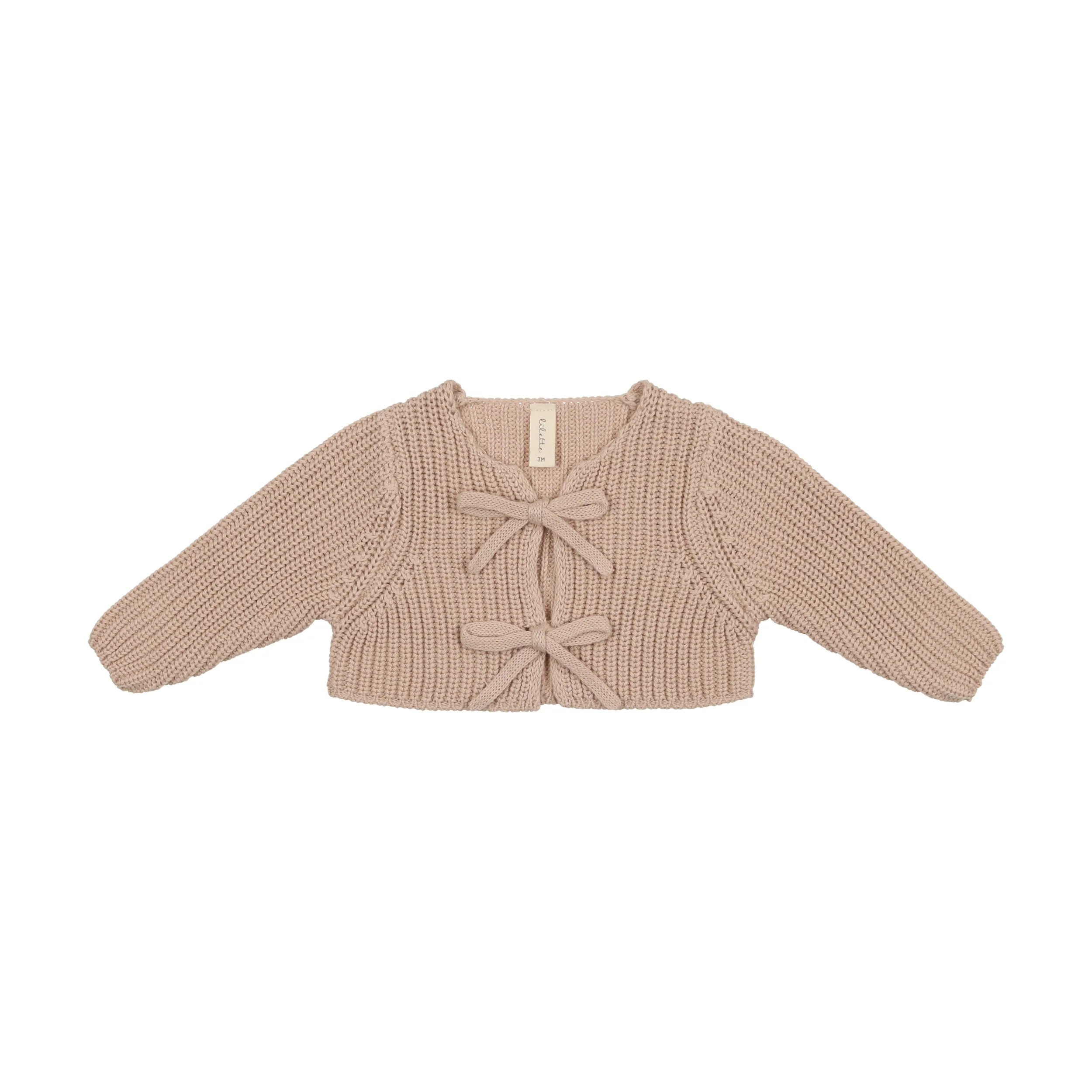 Lil Legs Chunky Knit Shrug Petal