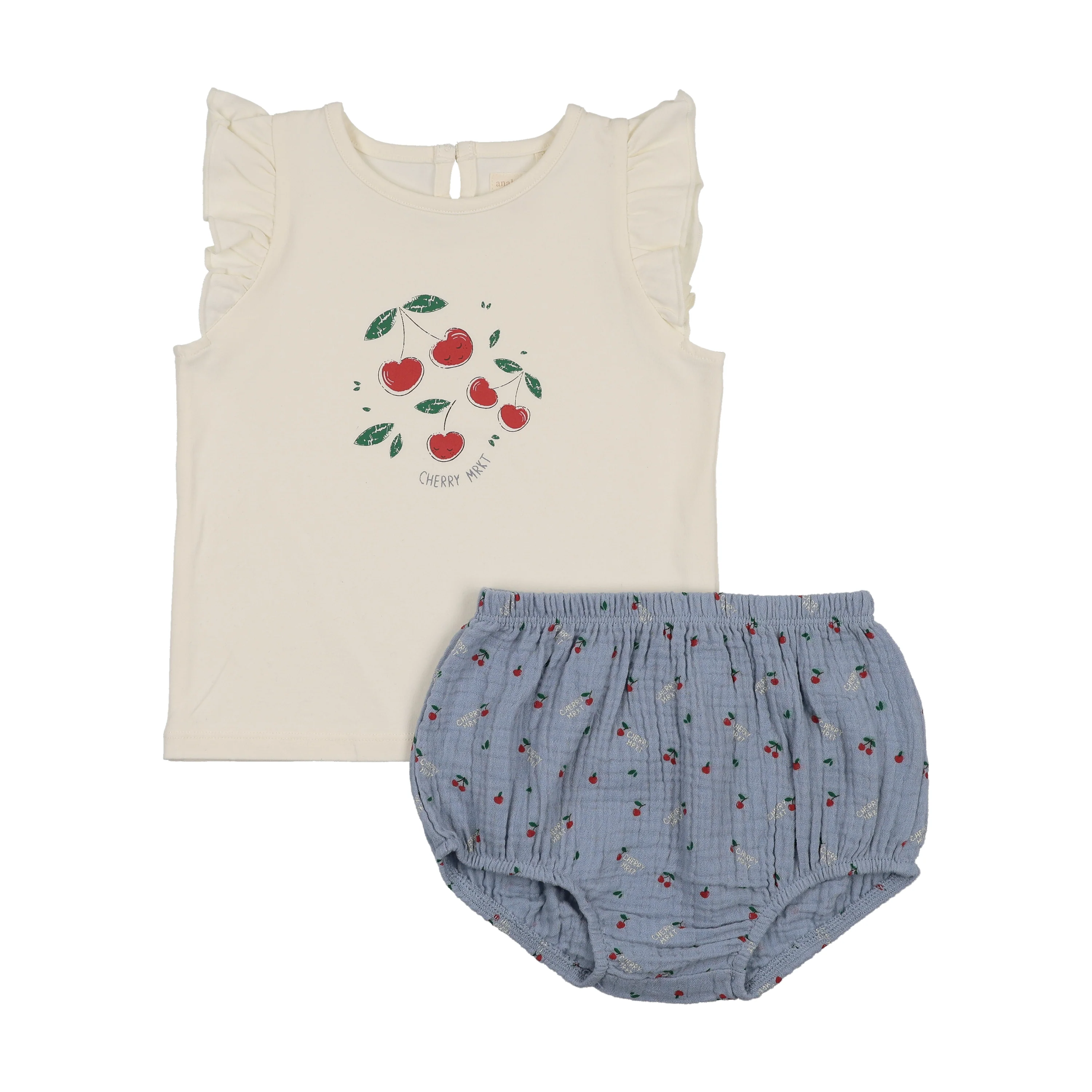 Lil Legs Common Folk Toddler Girls Set - Blue