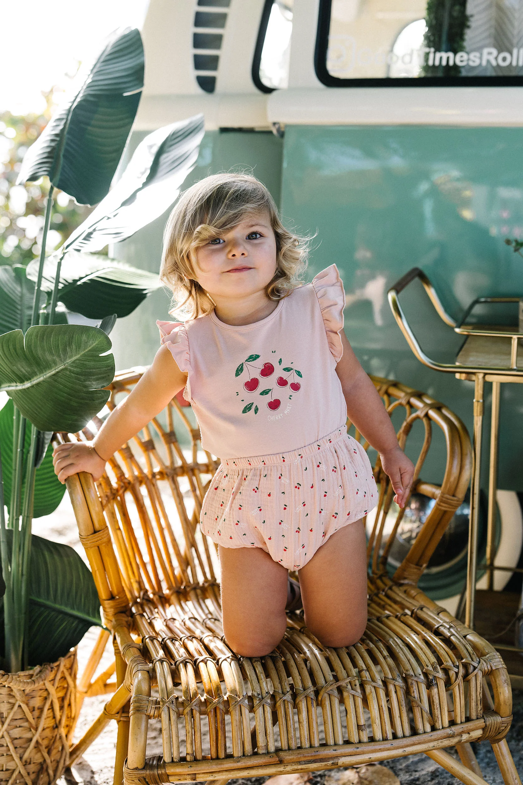 Lil Legs Common Folk Toddler Girls Set - Pink - Image 2