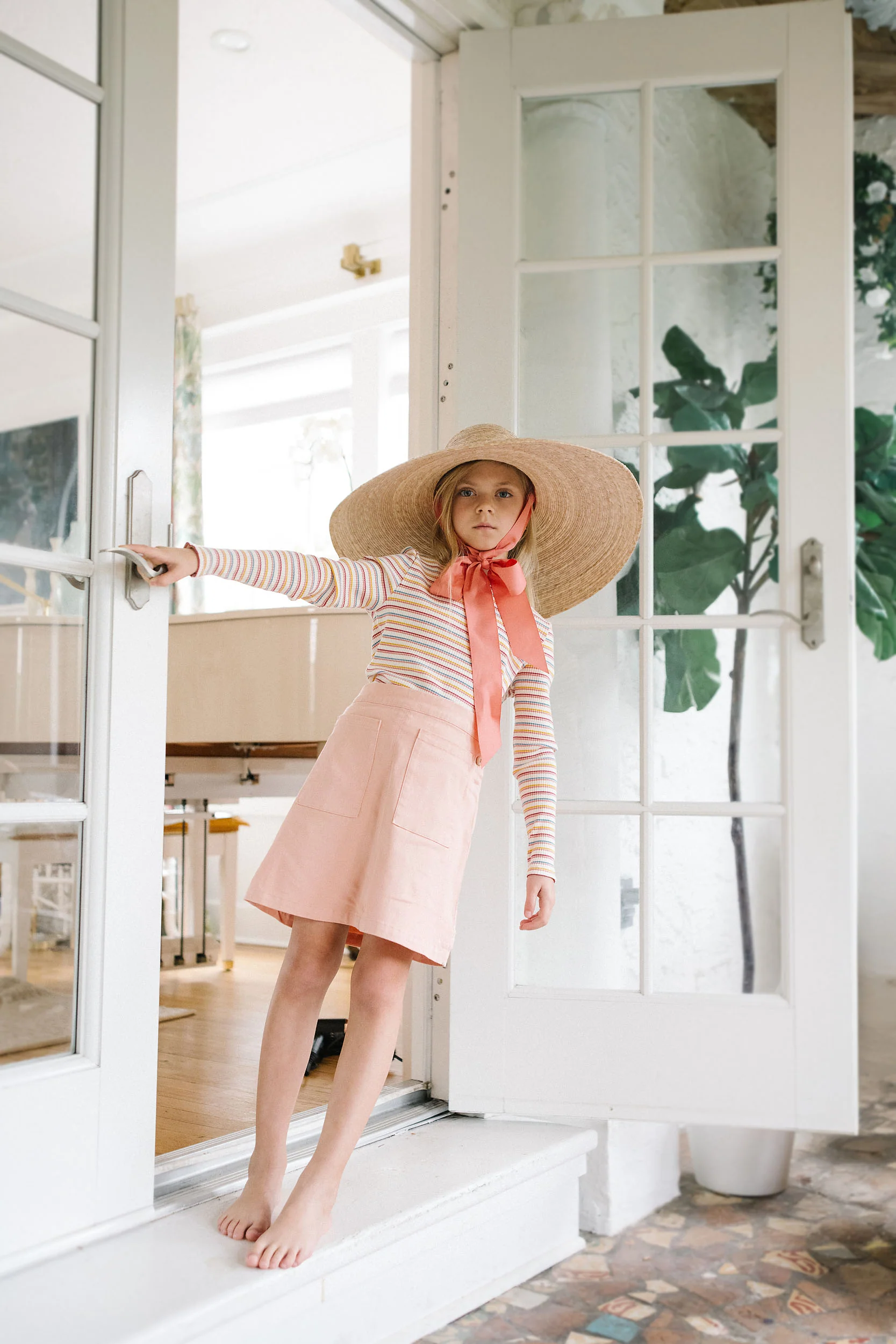 Lil Legs Common Folk Twill Skirt - Pink - Image 2
