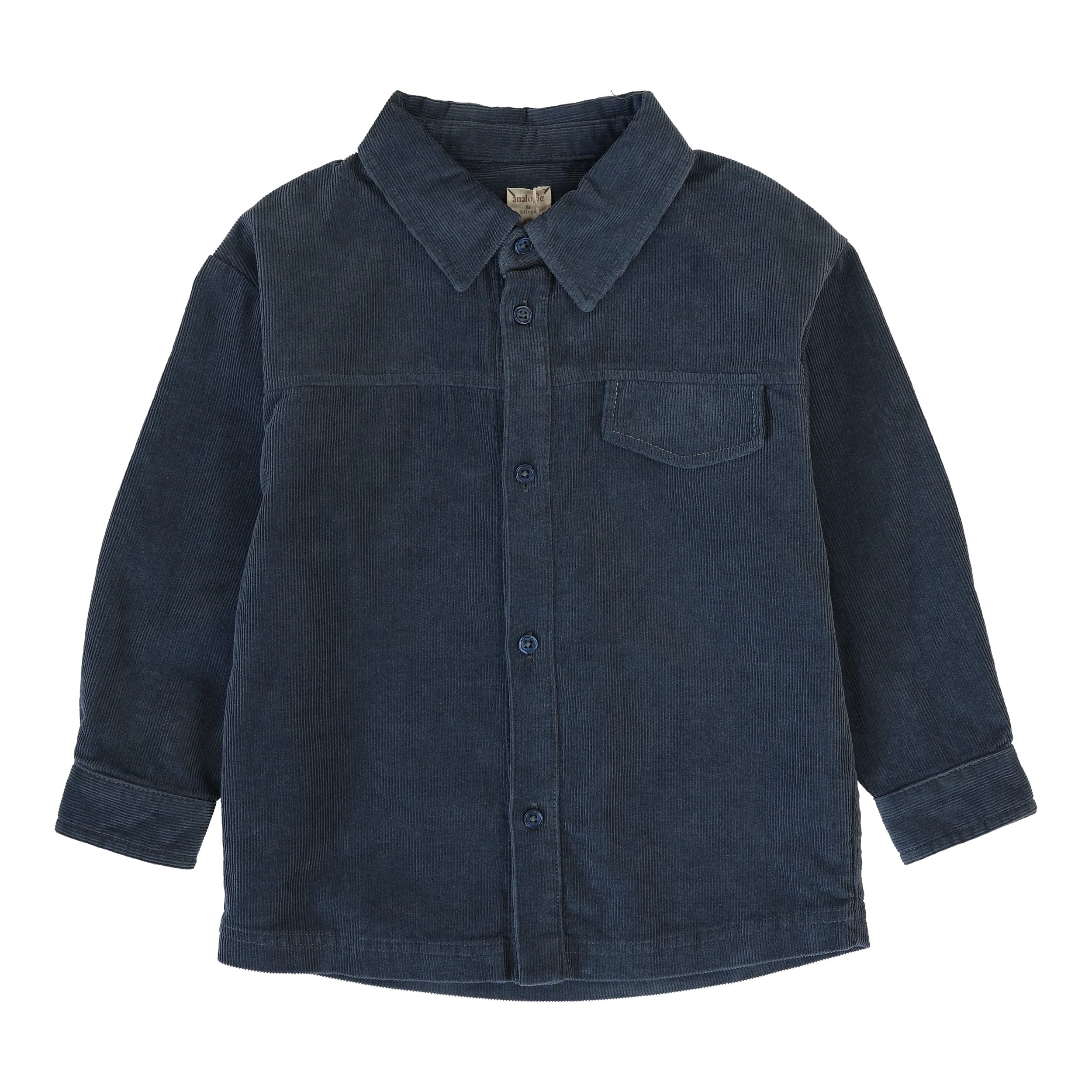 Lil Legs Corduroy Shirt - Off Blue