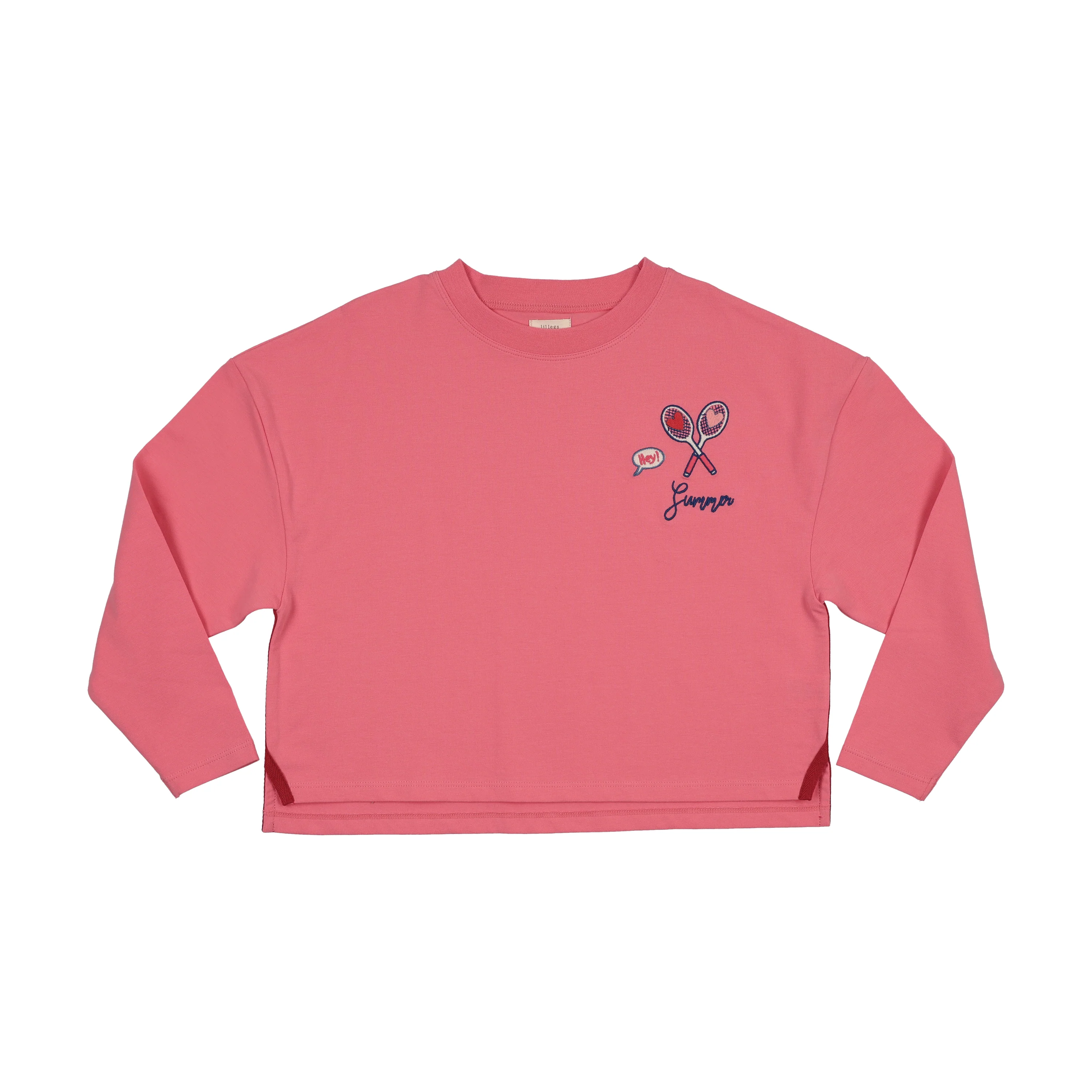 Lil Legs Cropped Tee - Fresh Pink