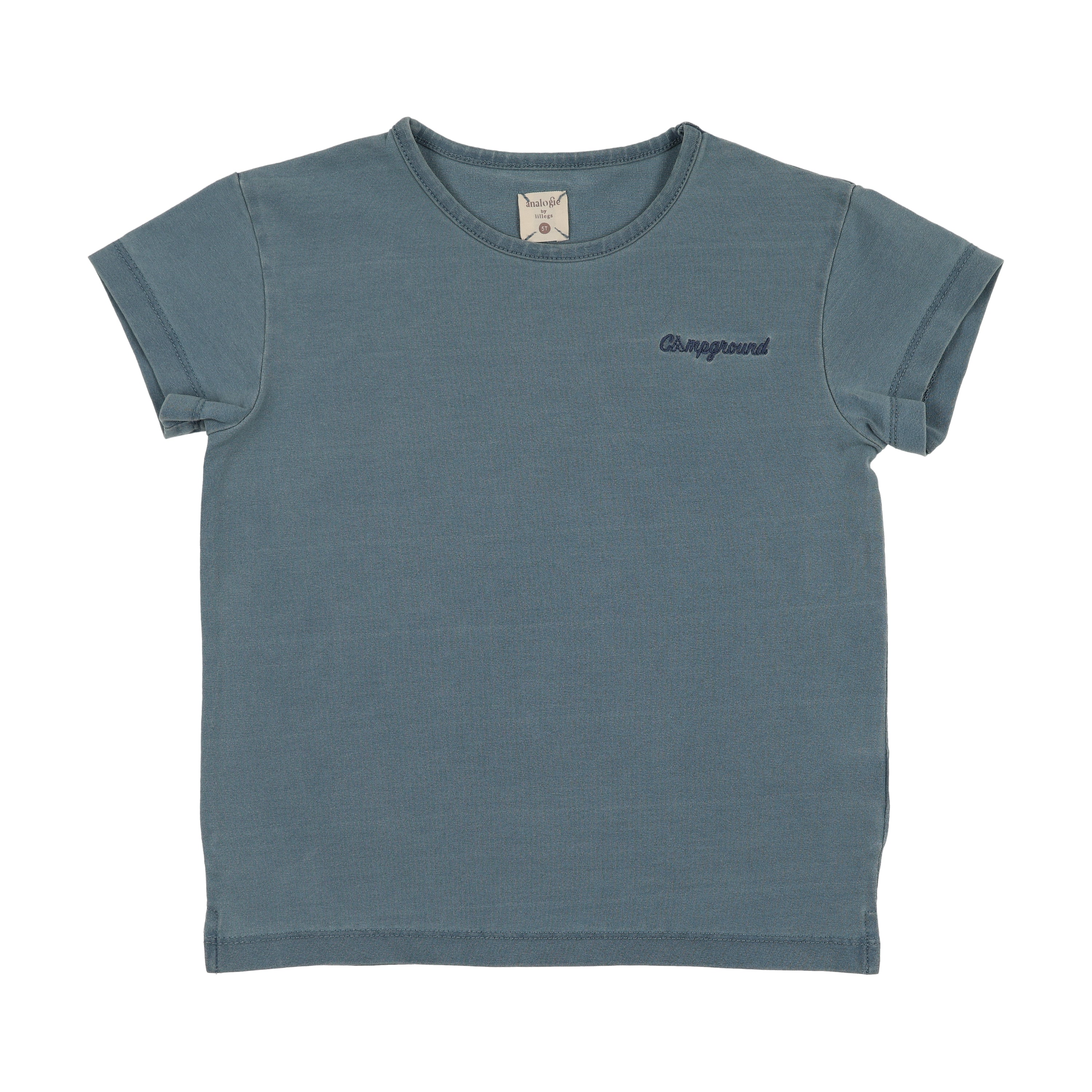 Lil Legs Dainty Denim Tee - Blue (Short Sleeve)