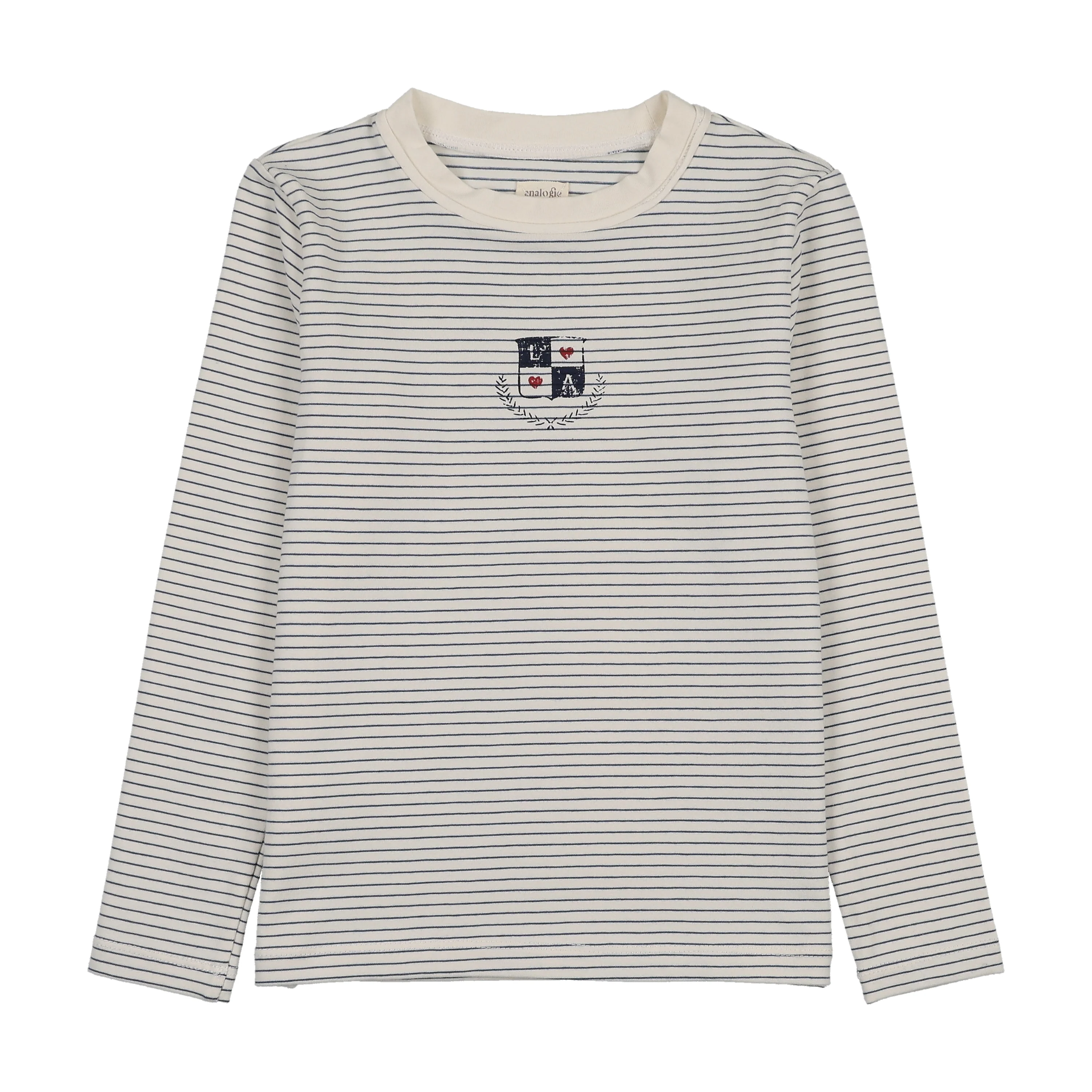 Lil Legs Denim City Girls Tee - Blue Stripe (Long Sleeve)