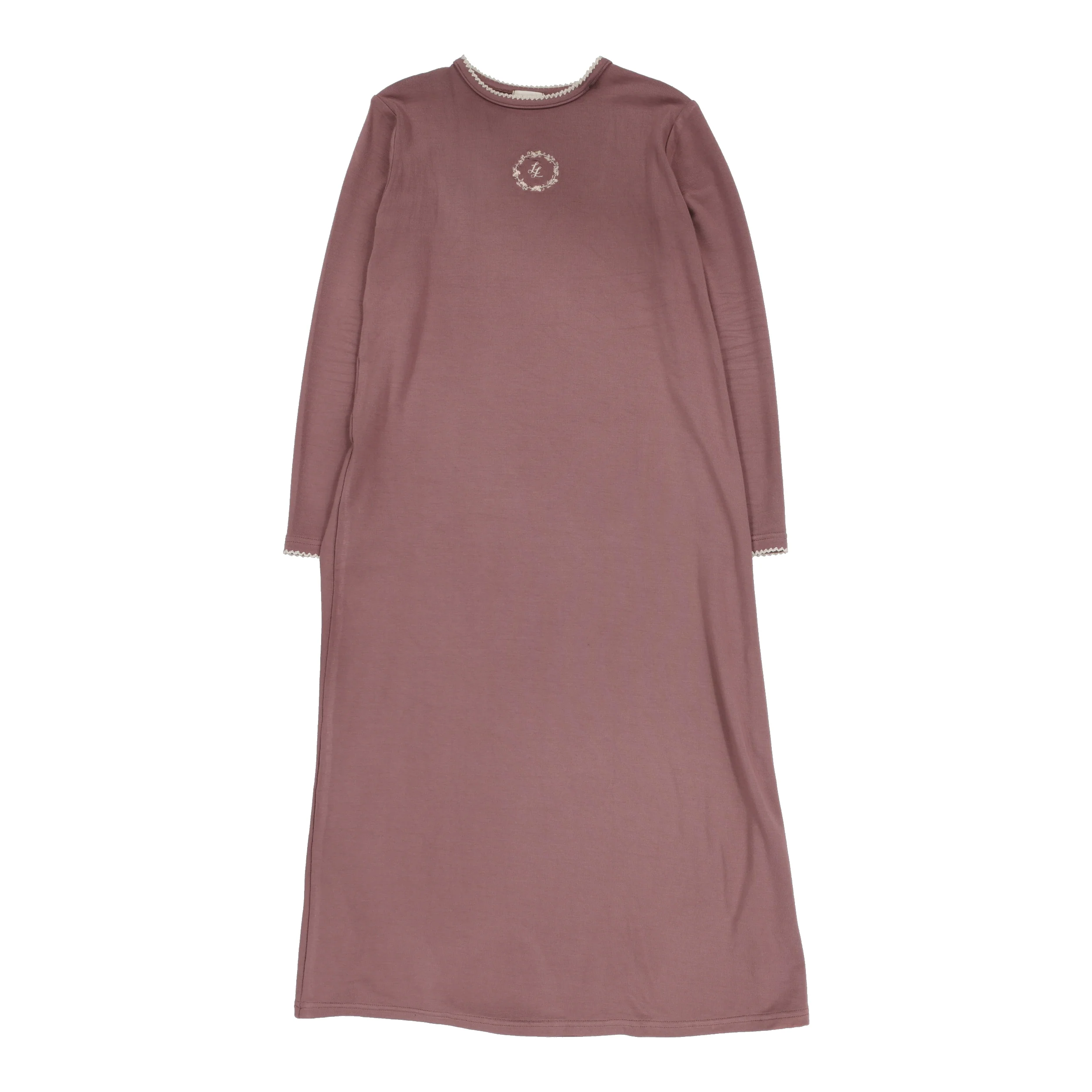 Lil Legs Emblem Lounge Nightgown - Dusty Plum