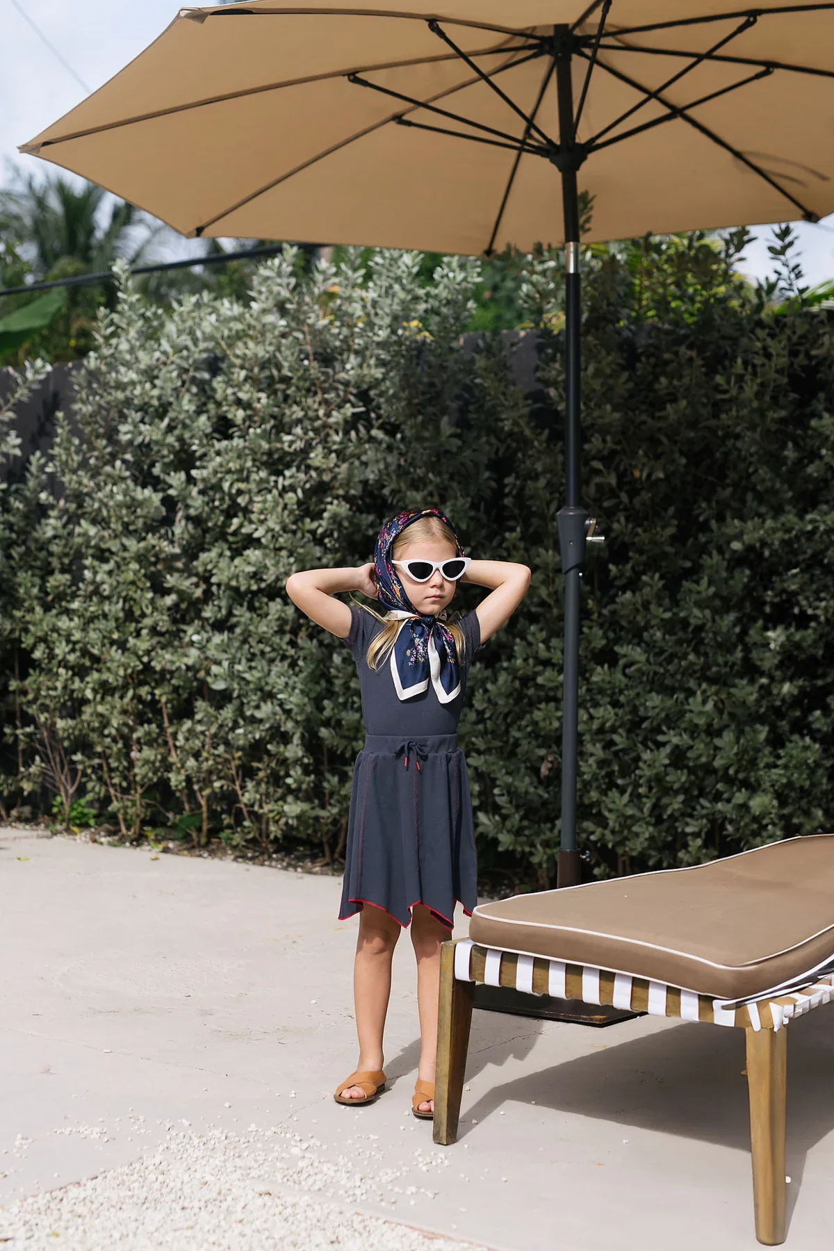 Lil Legs Handkerchief Skirt - Off Navy - Image 2