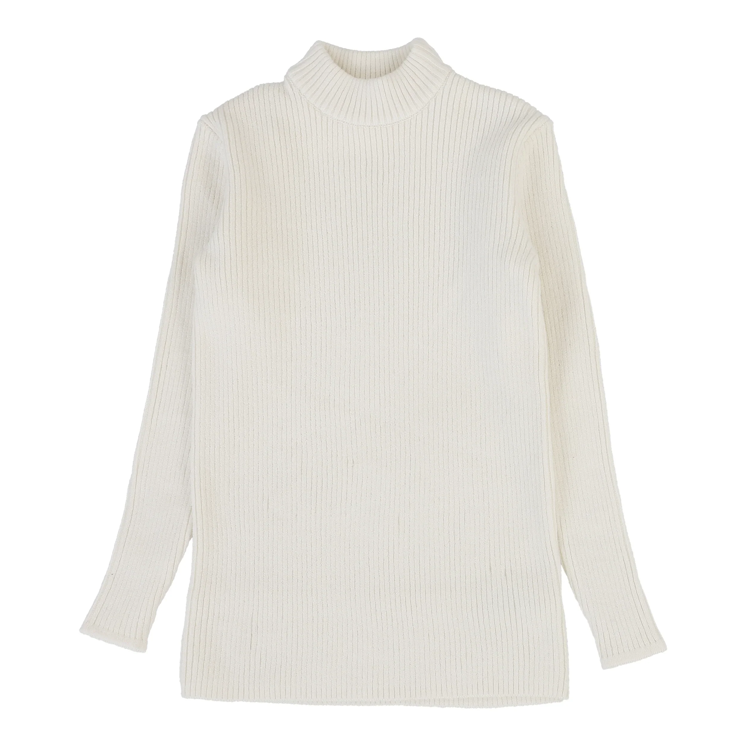 Lil Legs Knit Mockneck - Cream