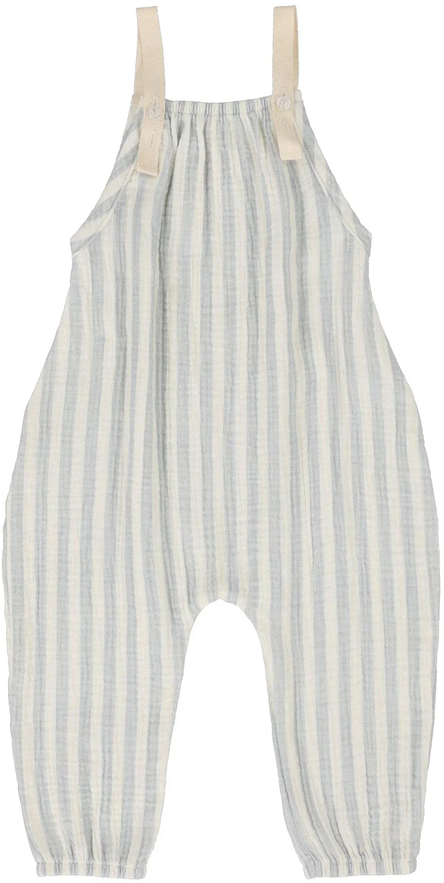 Lil Legs Long Bubble Romper - Blue Stripe